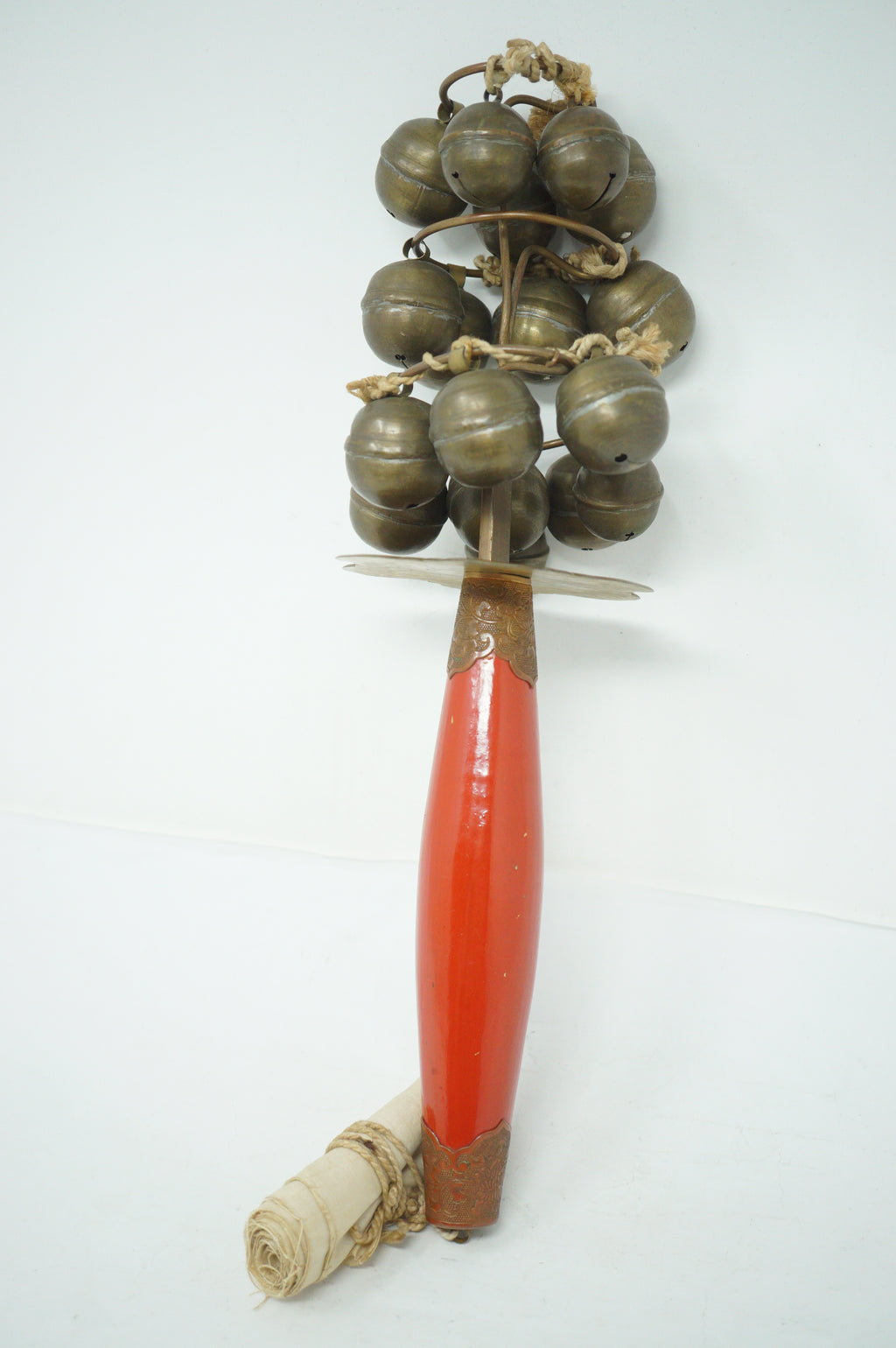 Japanese Kagura-suzu Ritual Bell - Shinto Shrine Miko Dance Instrument 0422G1