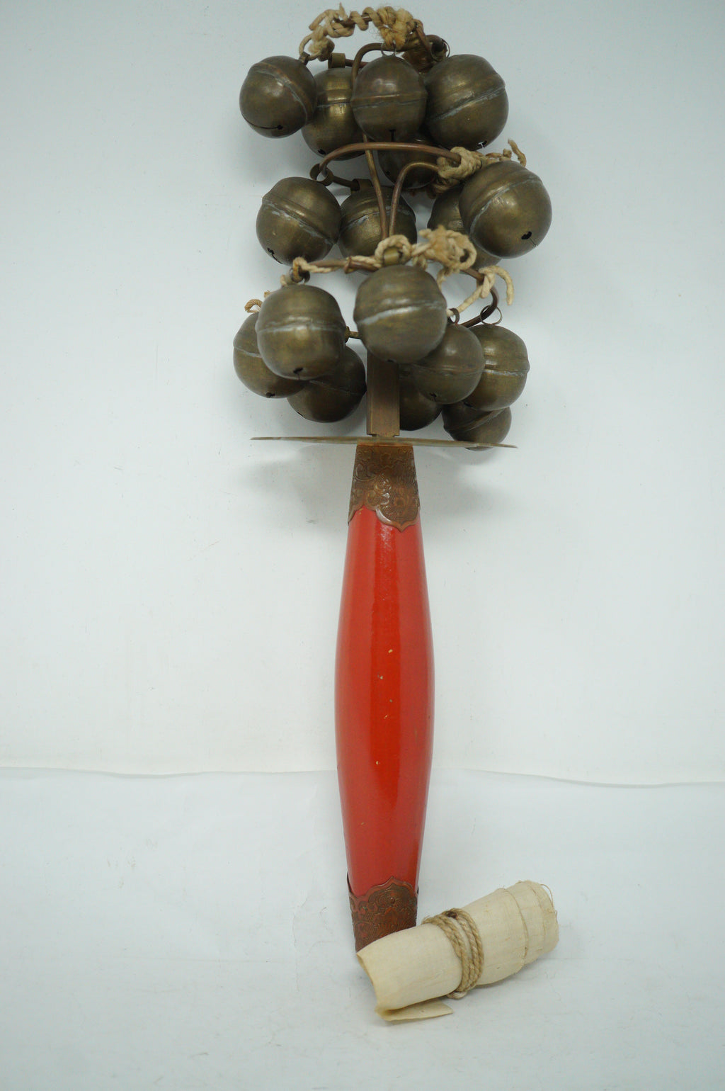 Japanese Kagura-suzu Ritual Bell - Shinto Shrine Miko Dance Instrument 0422G1