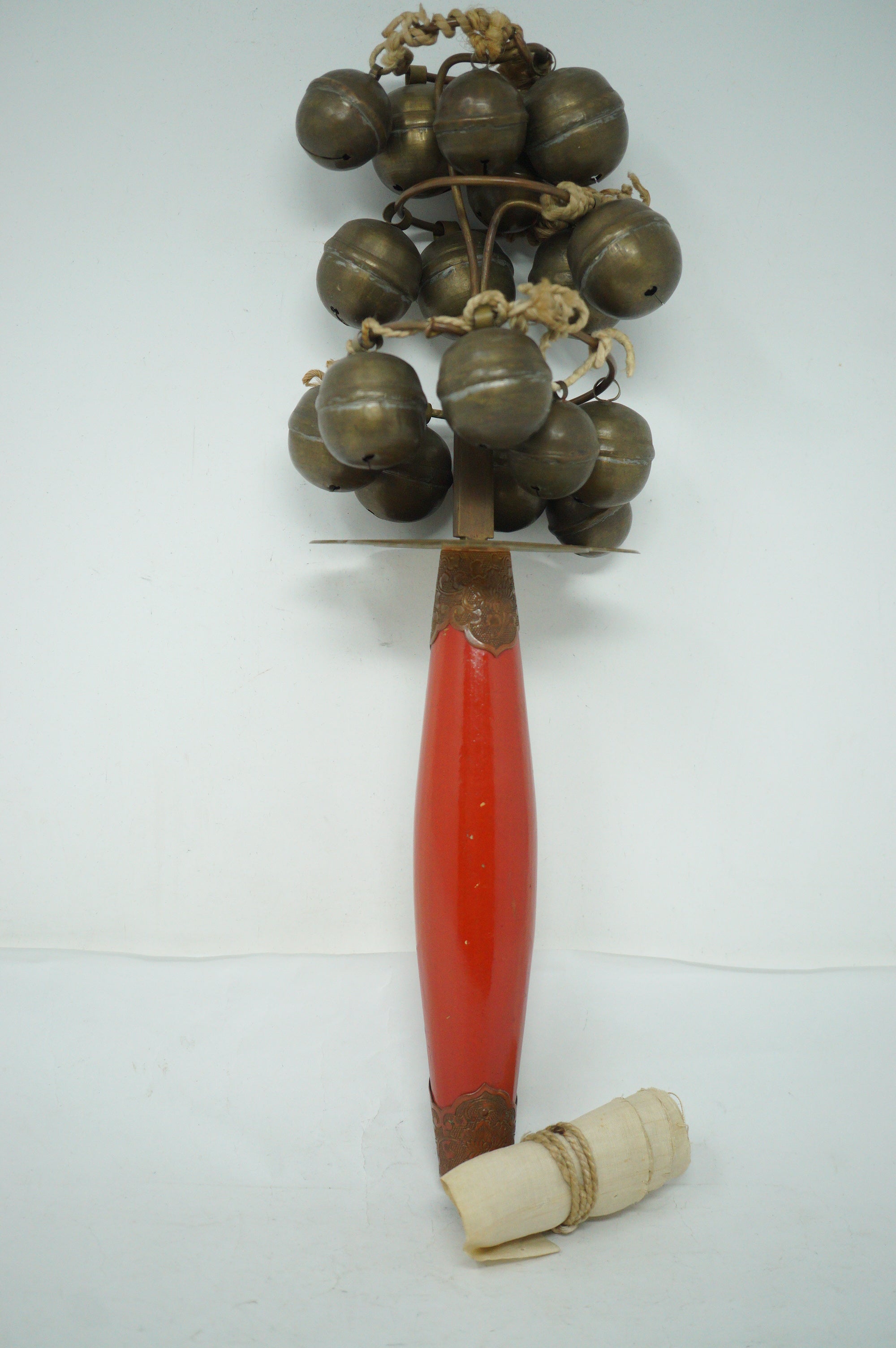 Japanese Kagura-suzu Ritual Bell - Shinto Shrine Miko Dance Instrument 0422G1