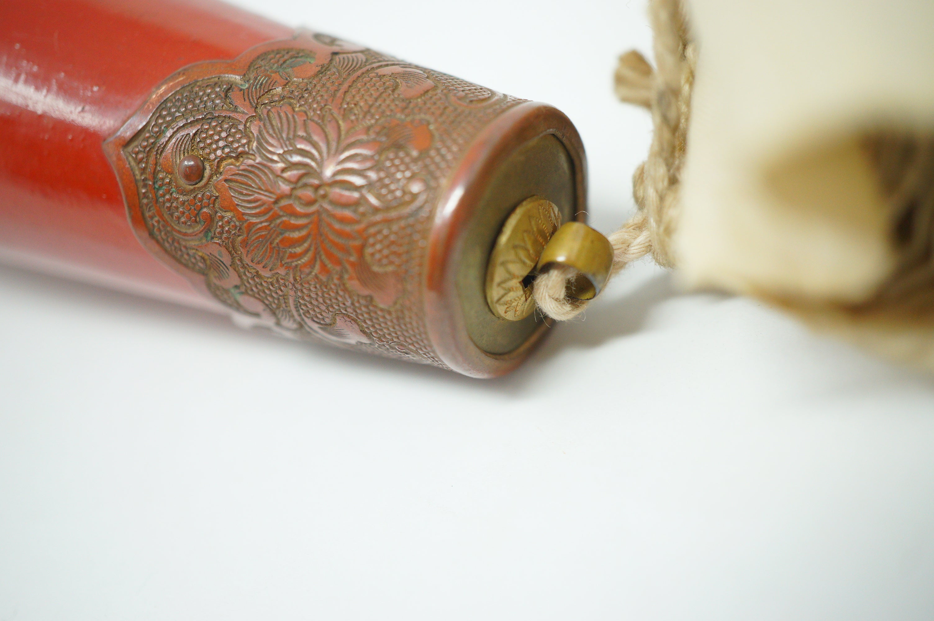 Japanese Kagura-suzu Ritual Bell - Shinto Shrine Miko Dance Instrument 0422G1