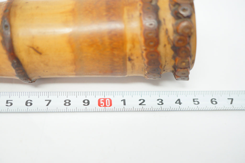Japanese Shakuhachi Bamboo Flute Signed in Original Bag Vintage from Japan 1208D1