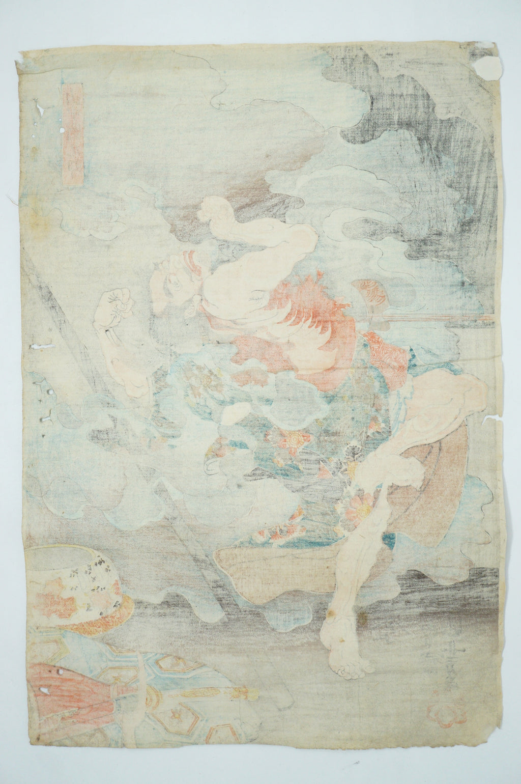 Japanese Woodblock Print Original by Utagawa Kuniyoshi -Yamakawa Danjiro- from Japan 0730F1