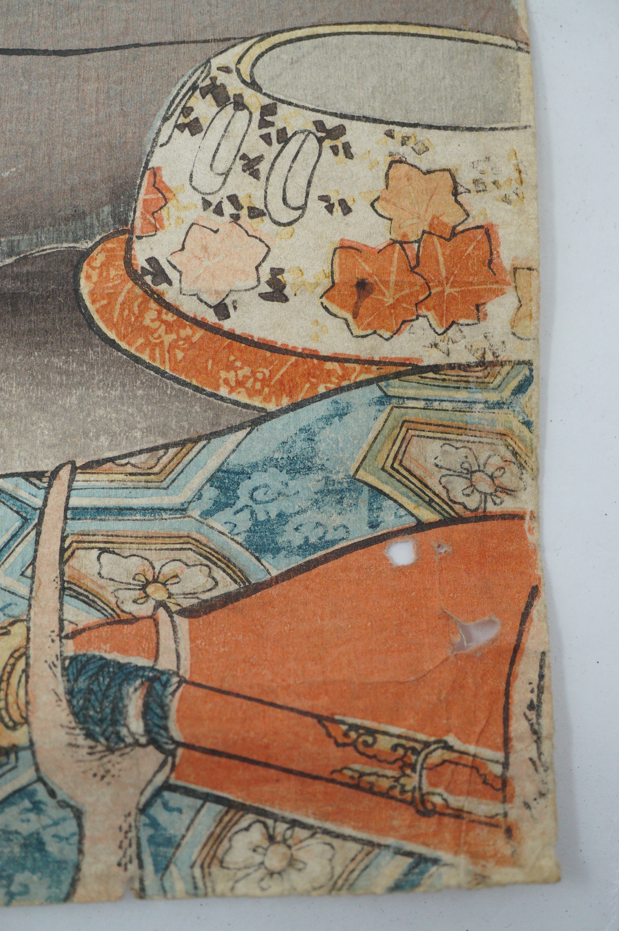Japanese Woodblock Print Original by Utagawa Kuniyoshi -Yamakawa Danjiro- from Japan 0730F1