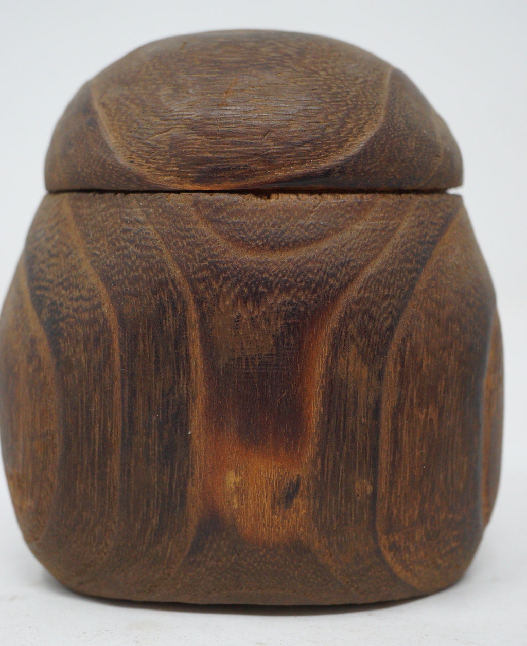 Japanischer Inro-ähnlicher Behälter mit einer Kammer Vintage Woodcraft aus Japan 1227D20