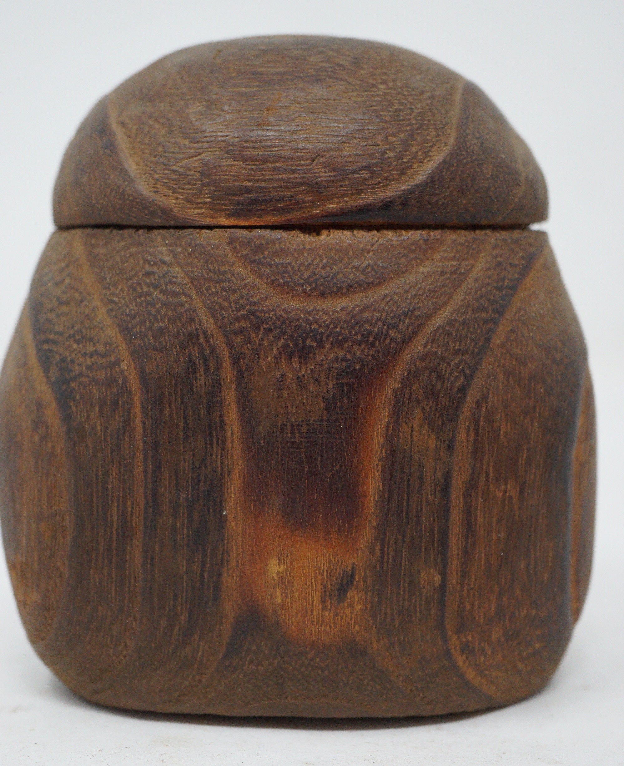 Japanischer Inro-ähnlicher Behälter mit einer Kammer Vintage Woodcraft aus Japan 1227D20