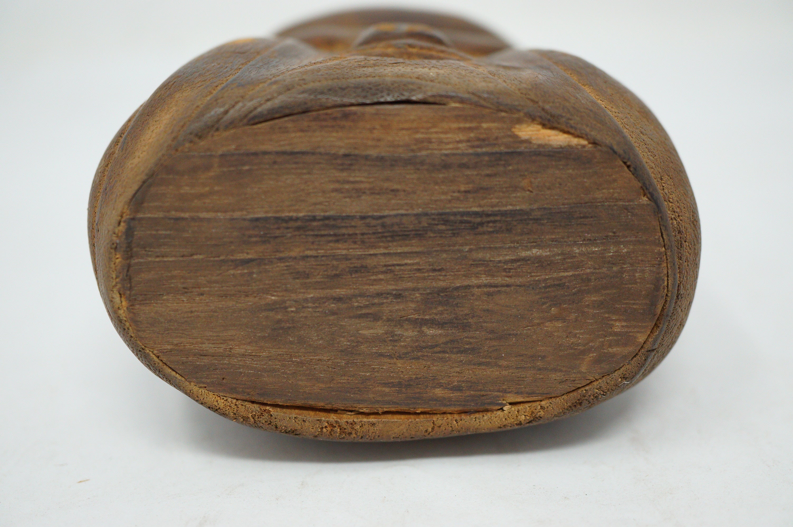 Japanischer Inro-ähnlicher Behälter mit einer Kammer Vintage Woodcraft aus Japan 1227D20