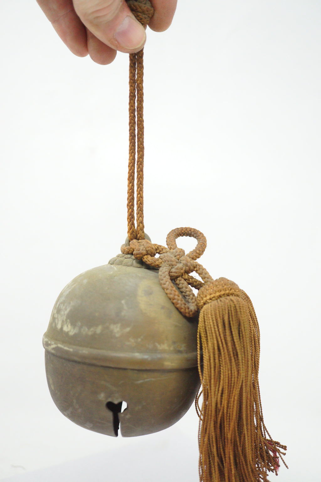 Japanische Shinto-Glocke Suzu, religiöse Tempelglocke, Original aus Japan 1006D20