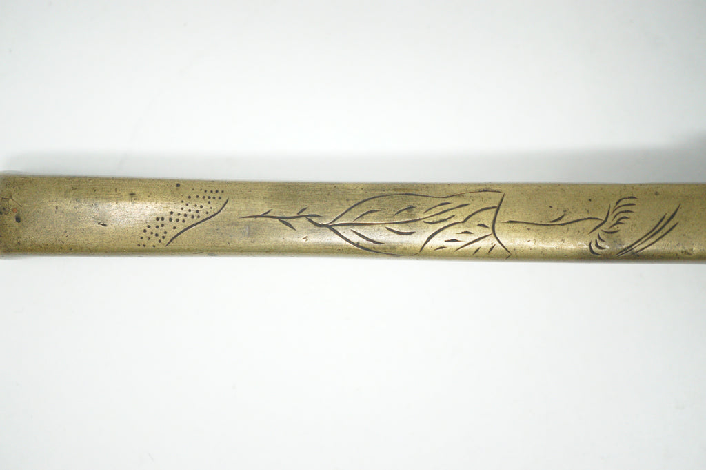 Japanischer tragbarer Yatate-Kalligraphie-Tintenbehälter aus Messing 0602D20