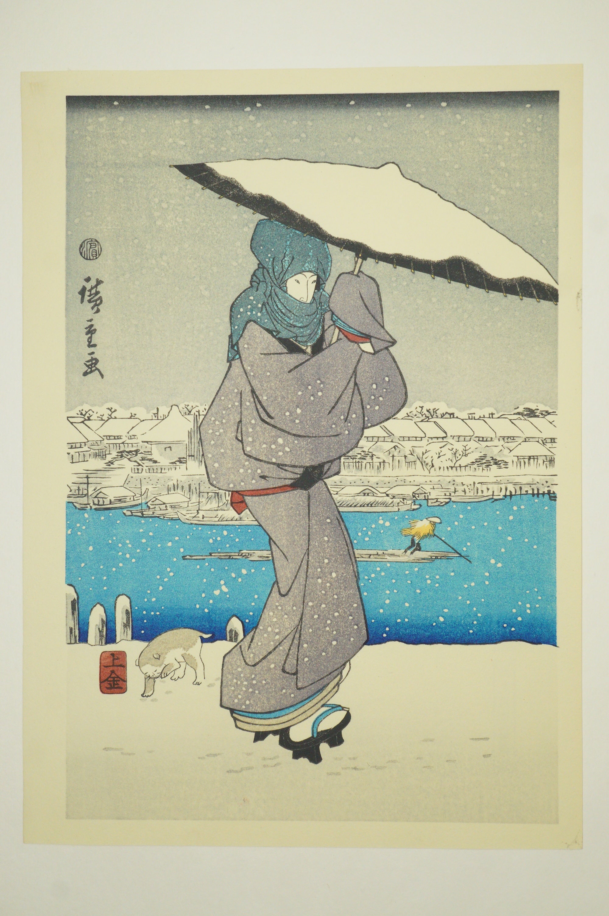 "Hiroshige Meiga-sen" Complete Selection of Hiroshige's Masterpieces 24 Woodblock Prints 0514G20