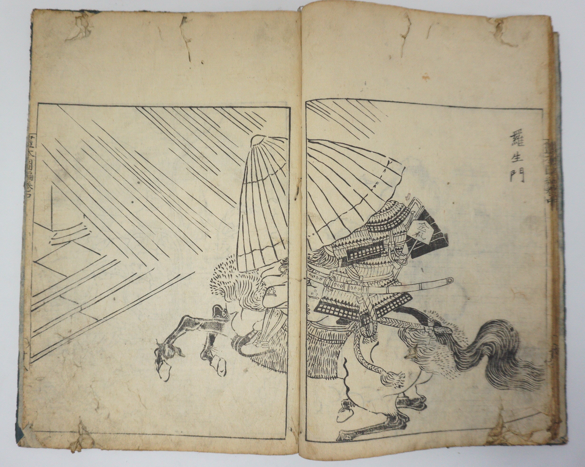 Antique Illustrated Book Set with 60 detailed Images Meiji Era Original by Ichicho Ei 0822D23