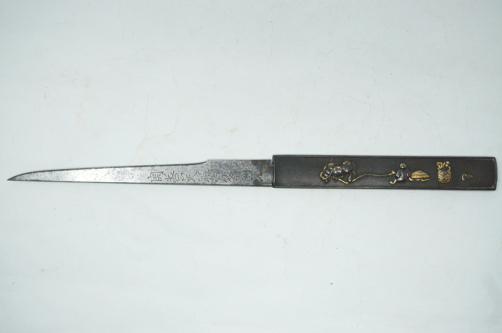 Japanese Wakizashi Sword Antique Original Saya Tsuka Tsuba Kozuka from Japan 0428F24