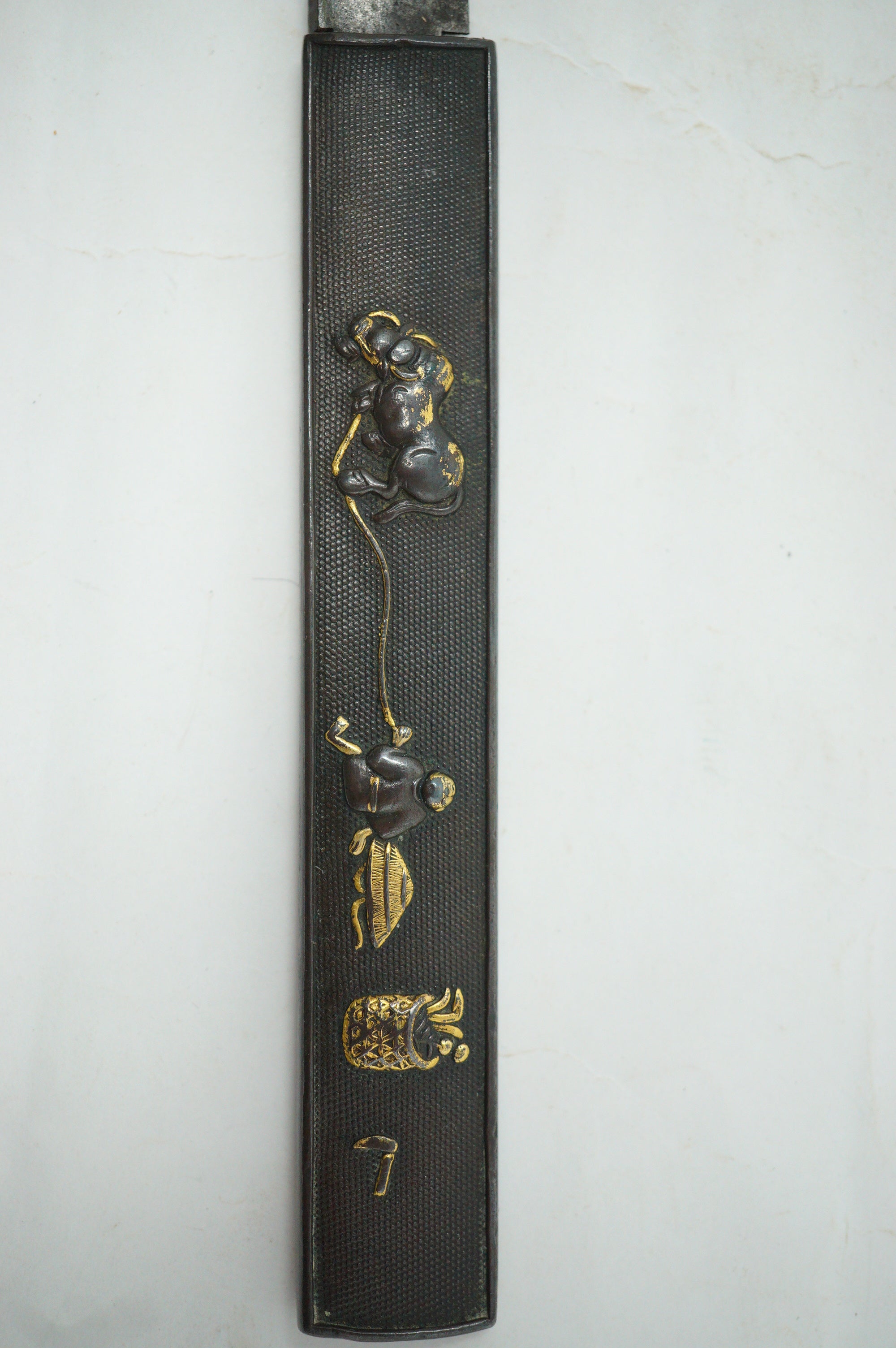Japanese Wakizashi Sword Antique Original Saya Tsuka Tsuba Kozuka from Japan 0428F24