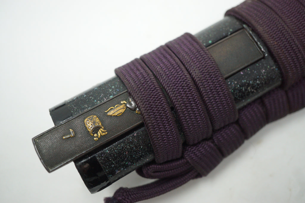 Japanese Wakizashi Sword Antique Original Saya Tsuka Tsuba Kozuka from Japan 0428F24