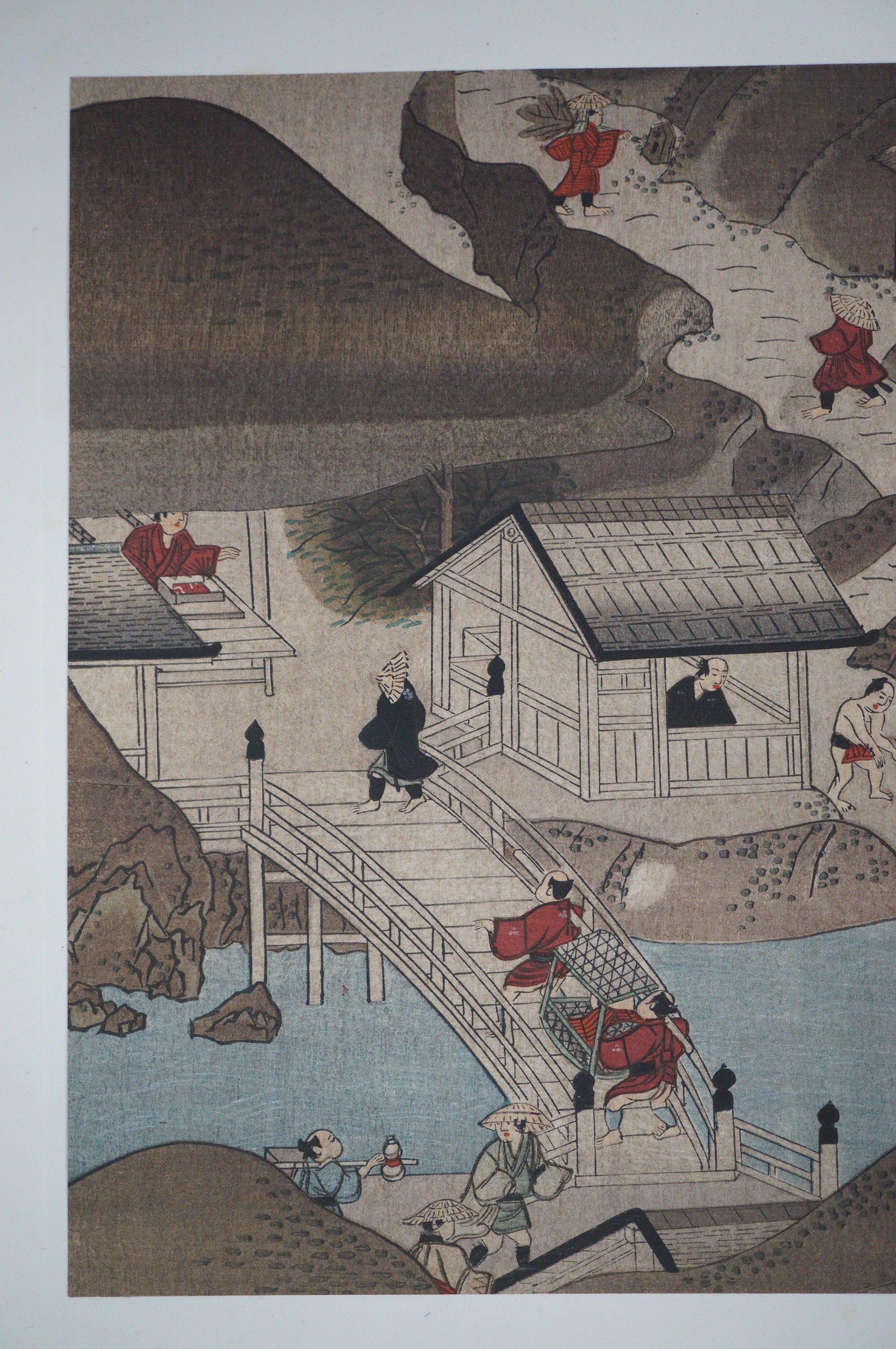 Japanese Quality Woodblock Print Recarved Edition by an Unknown Artist 1026D23