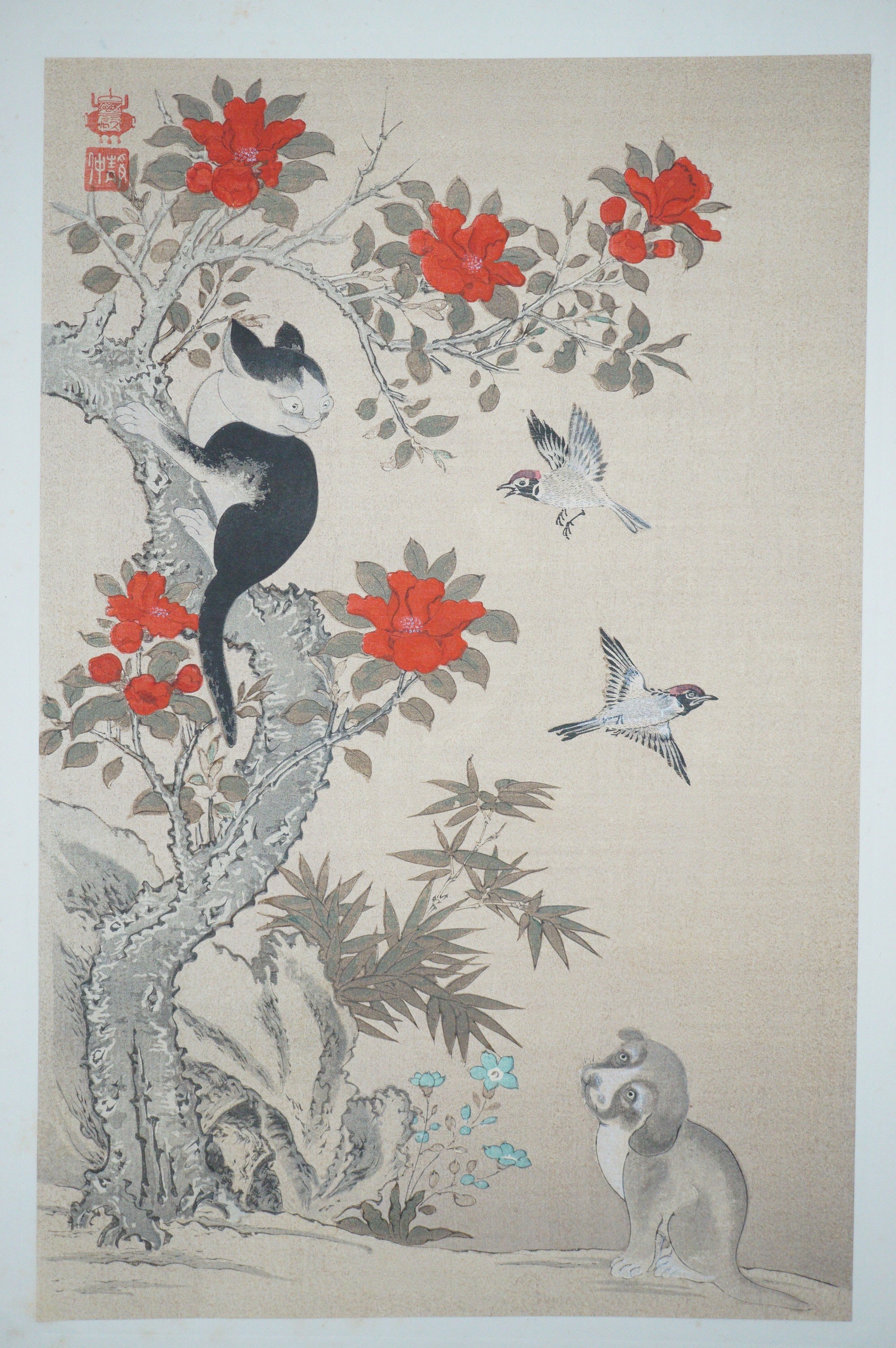 Japanese Quality Woodblock Print Recarved Edition by Wan Shan Chin Chung 1026D24