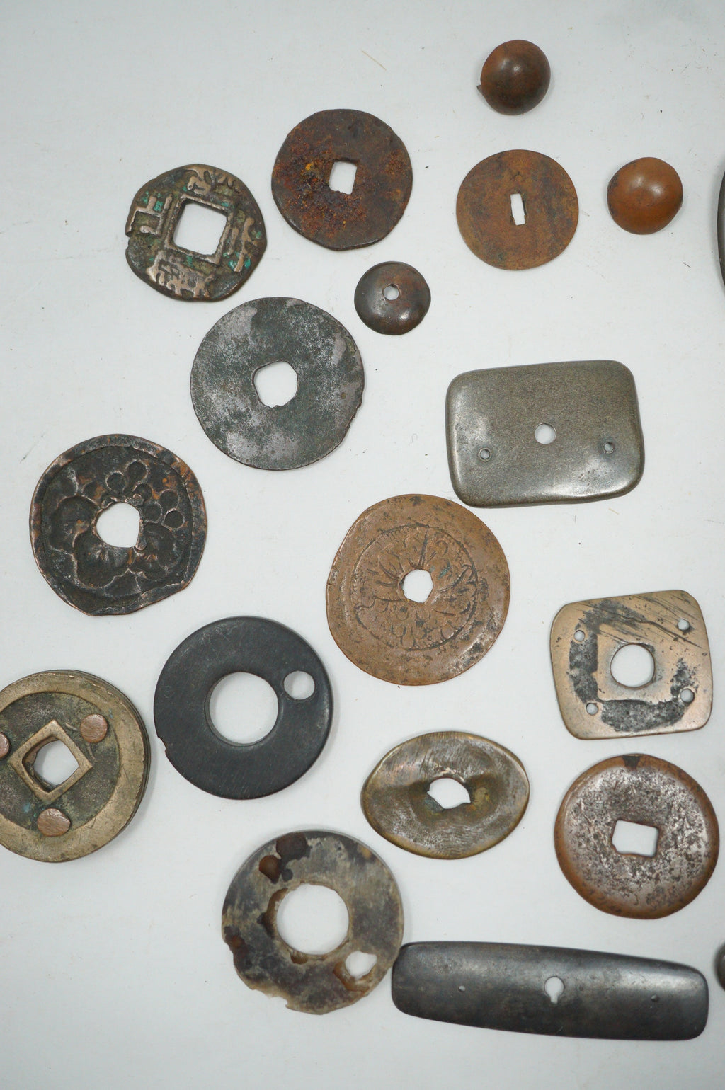 Japanische Maekanagu &amp; Kleinteile Sammlung Ca. 50 Einzelteile Antike Originale 0204F25