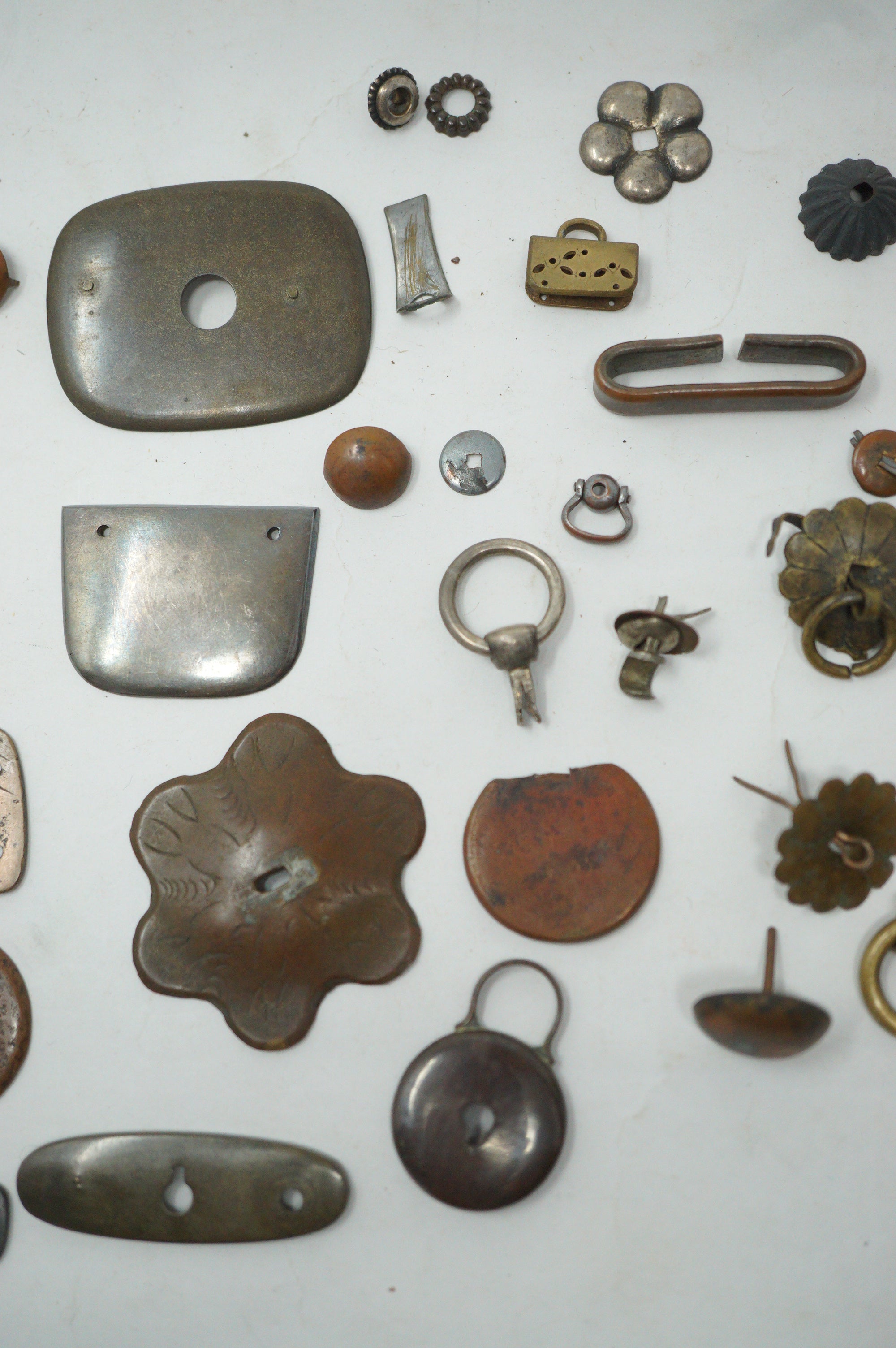 Japanische Maekanagu &amp; Kleinteile Sammlung Ca. 50 Einzelteile Antike Originale 0204F25