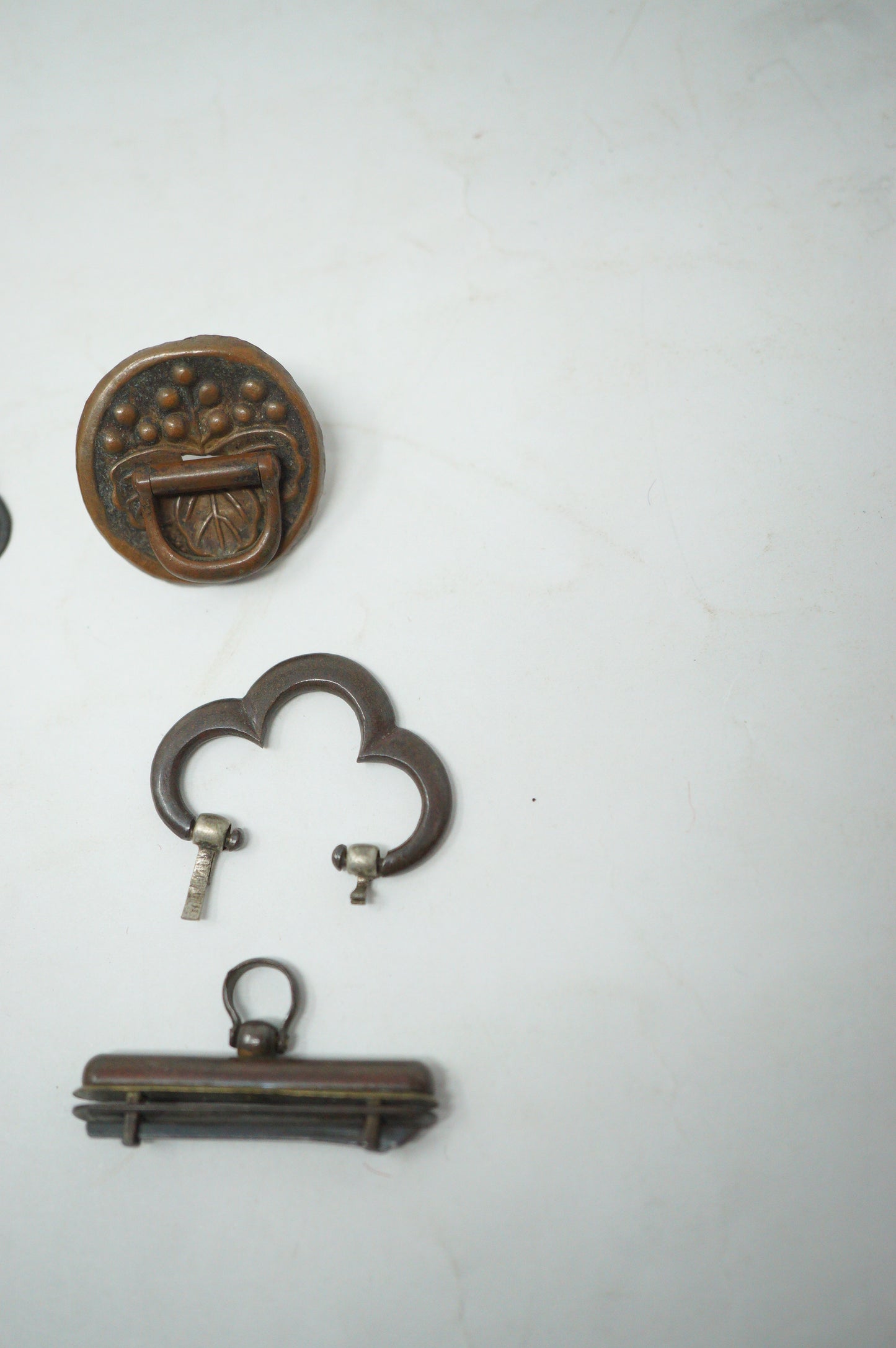 Japanese Maekanagu & Small Components Collection Approx. 50 single parts Antique Originals 0204F25