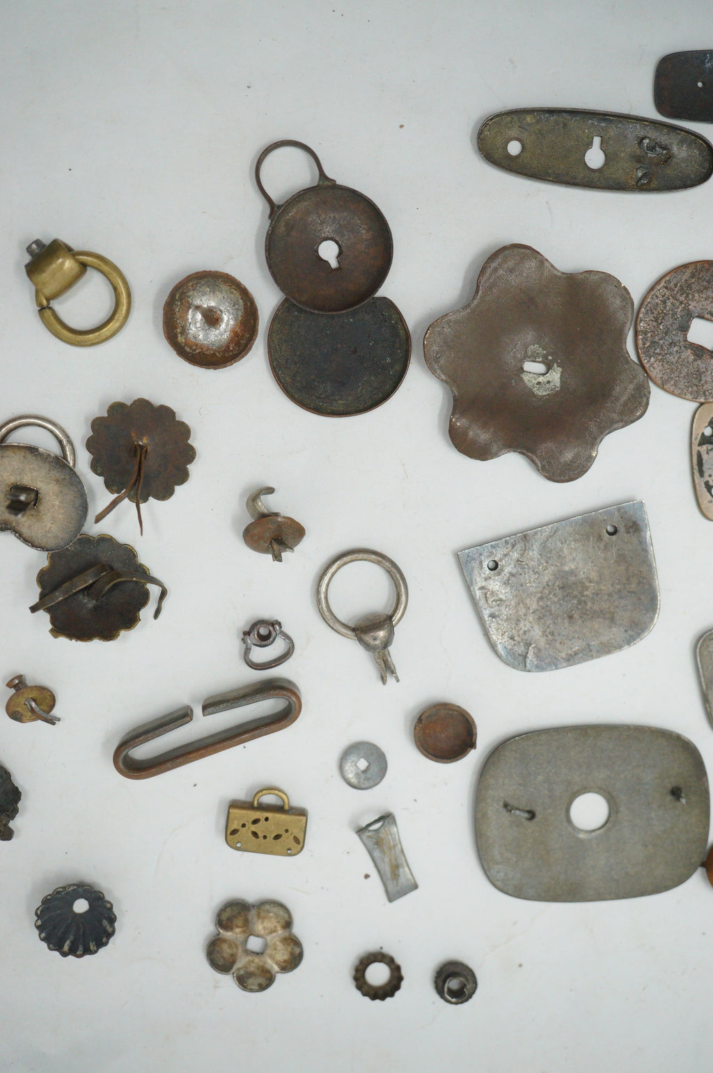 Japanische Maekanagu &amp; Kleinteile Sammlung Ca. 50 Einzelteile Antike Originale 0204F25