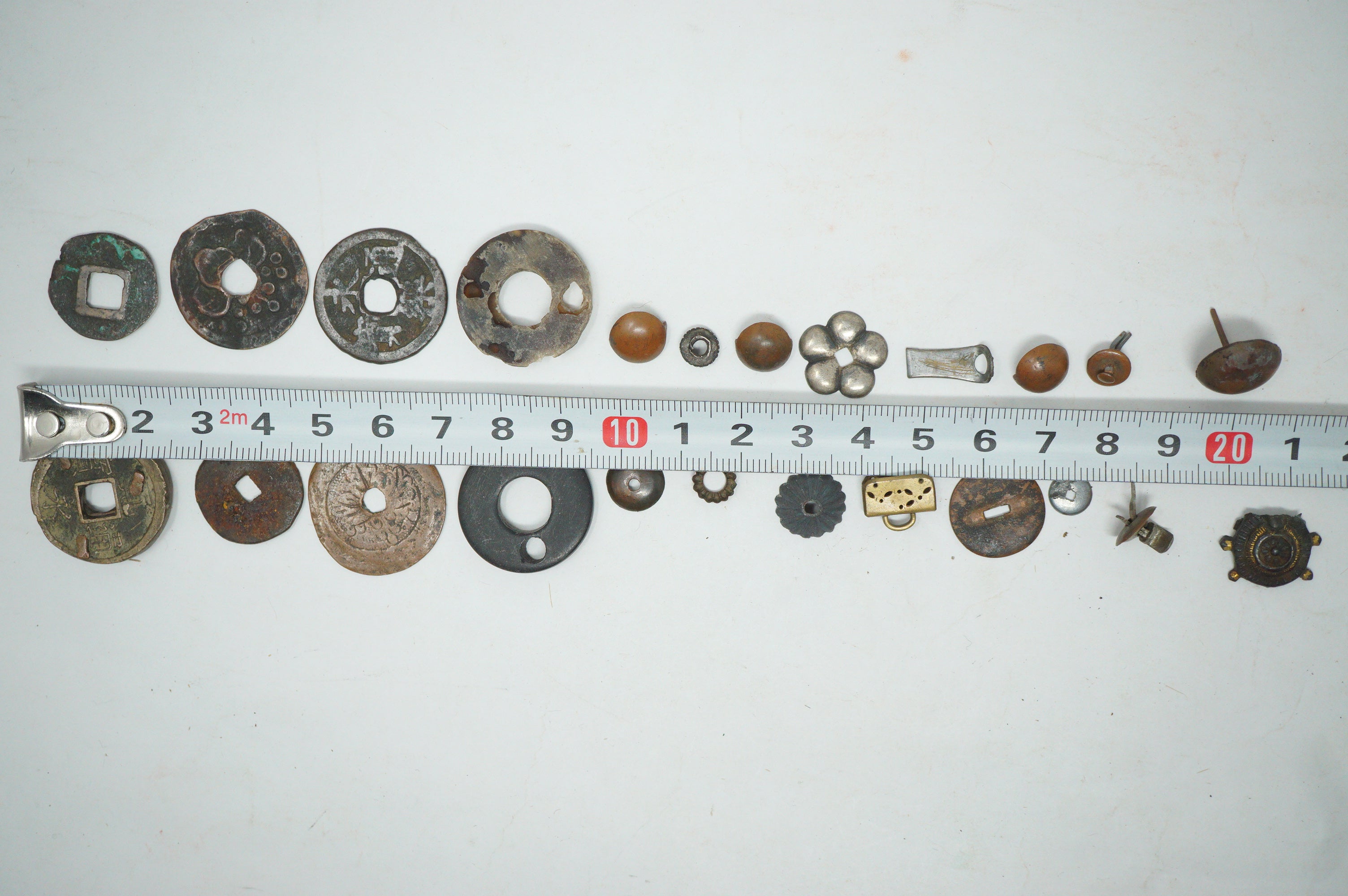 Japanische Maekanagu &amp; Kleinteile Sammlung Ca. 50 Einzelteile Antike Originale 0204F25