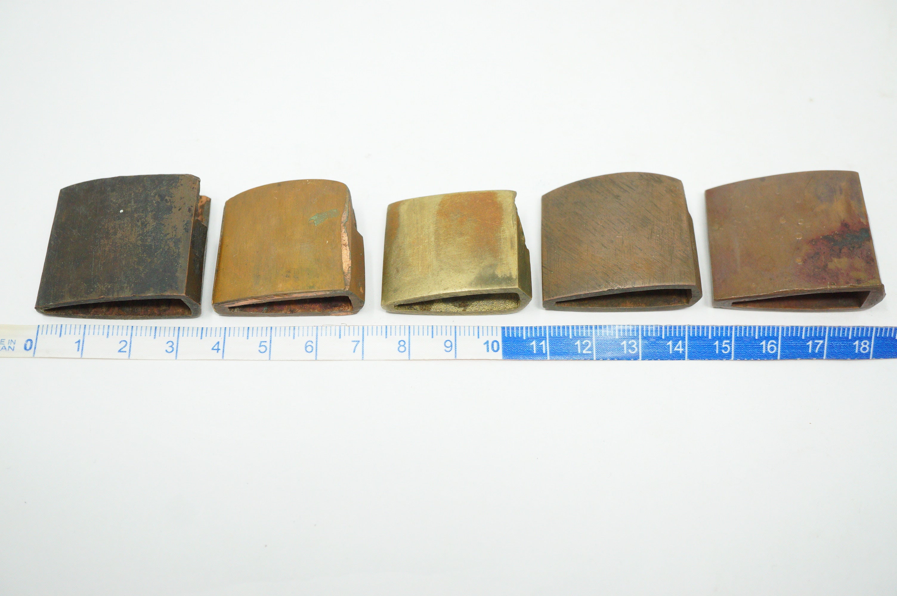Japanese Habaki Collar Collection x5 Original Sword Parts for Katana from Japan 1214D26