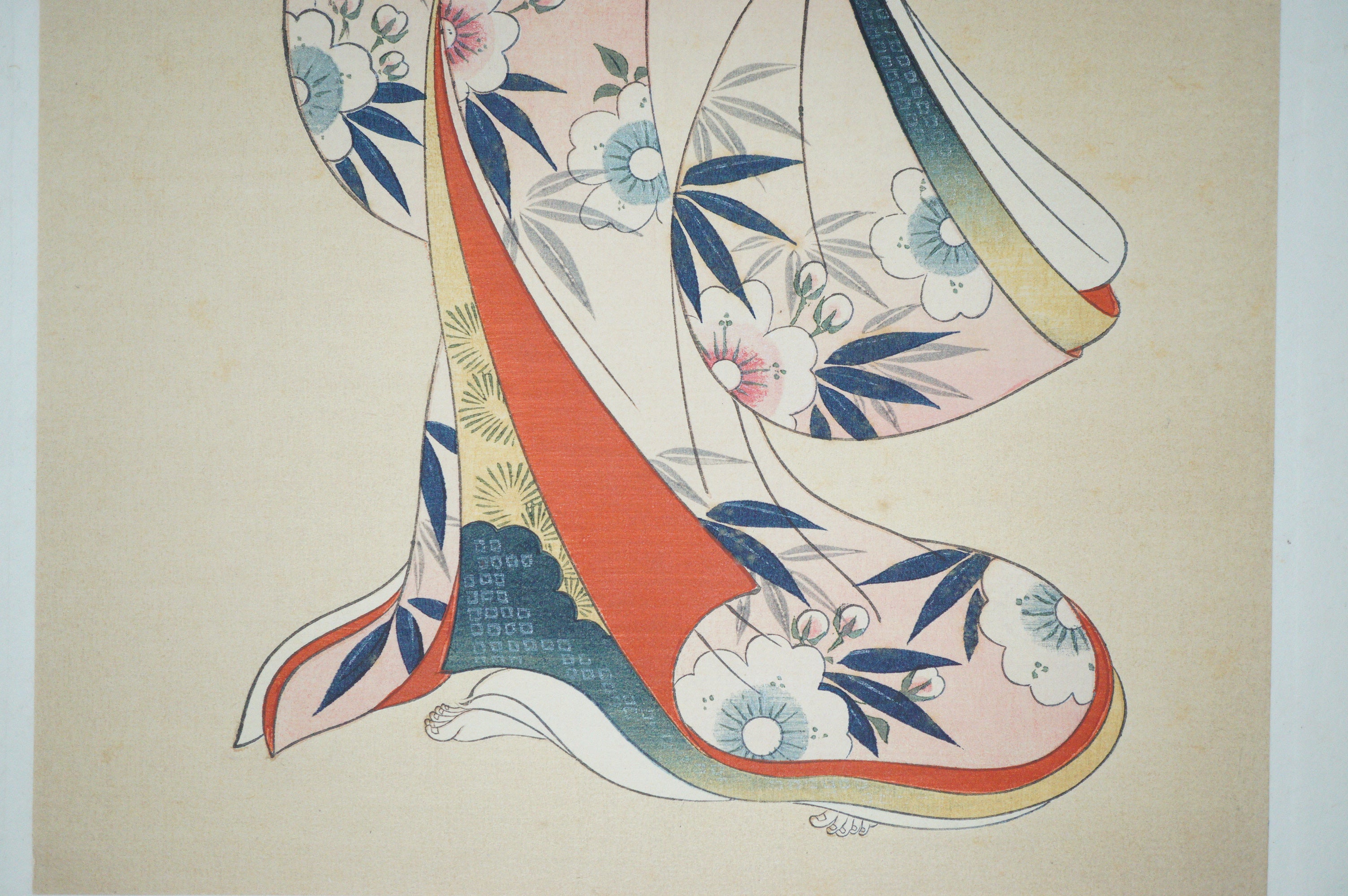 Japanese Quality Woodblock Print Recarved Edition by an Unknown Artist 1026D26
