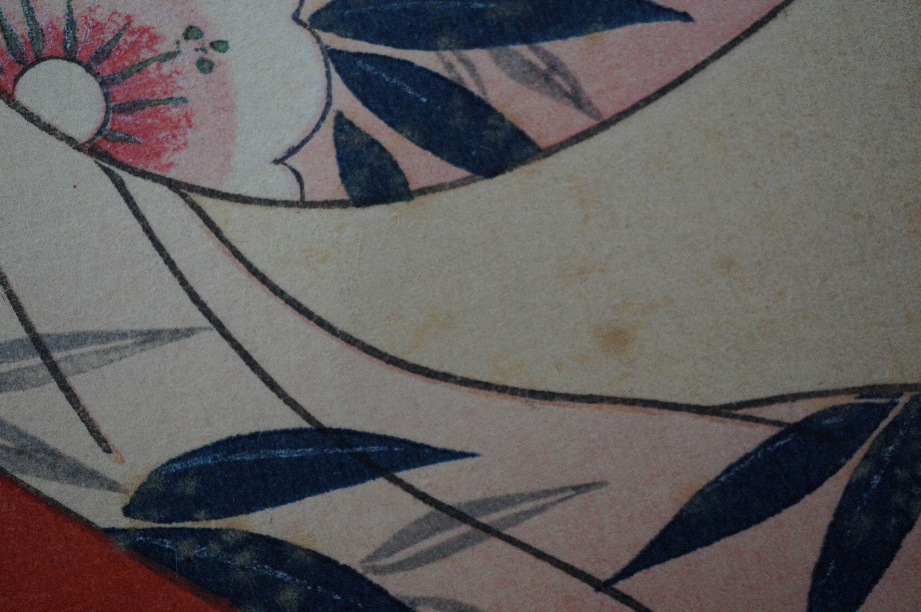 Japanese Quality Woodblock Print Recarved Edition by an Unknown Artist 1026D26