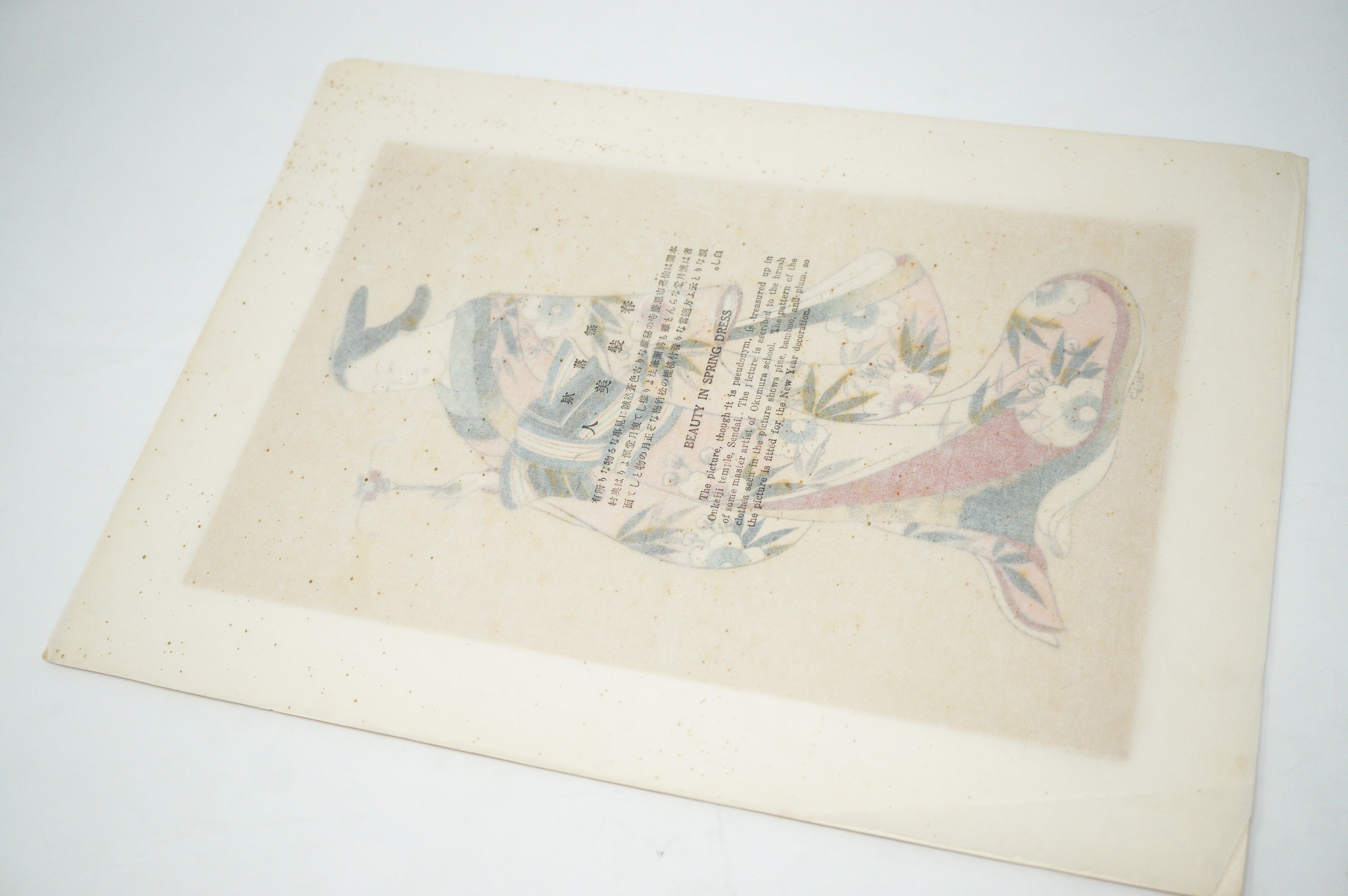Japanese Quality Woodblock Print Recarved Edition by an Unknown Artist 1026D26