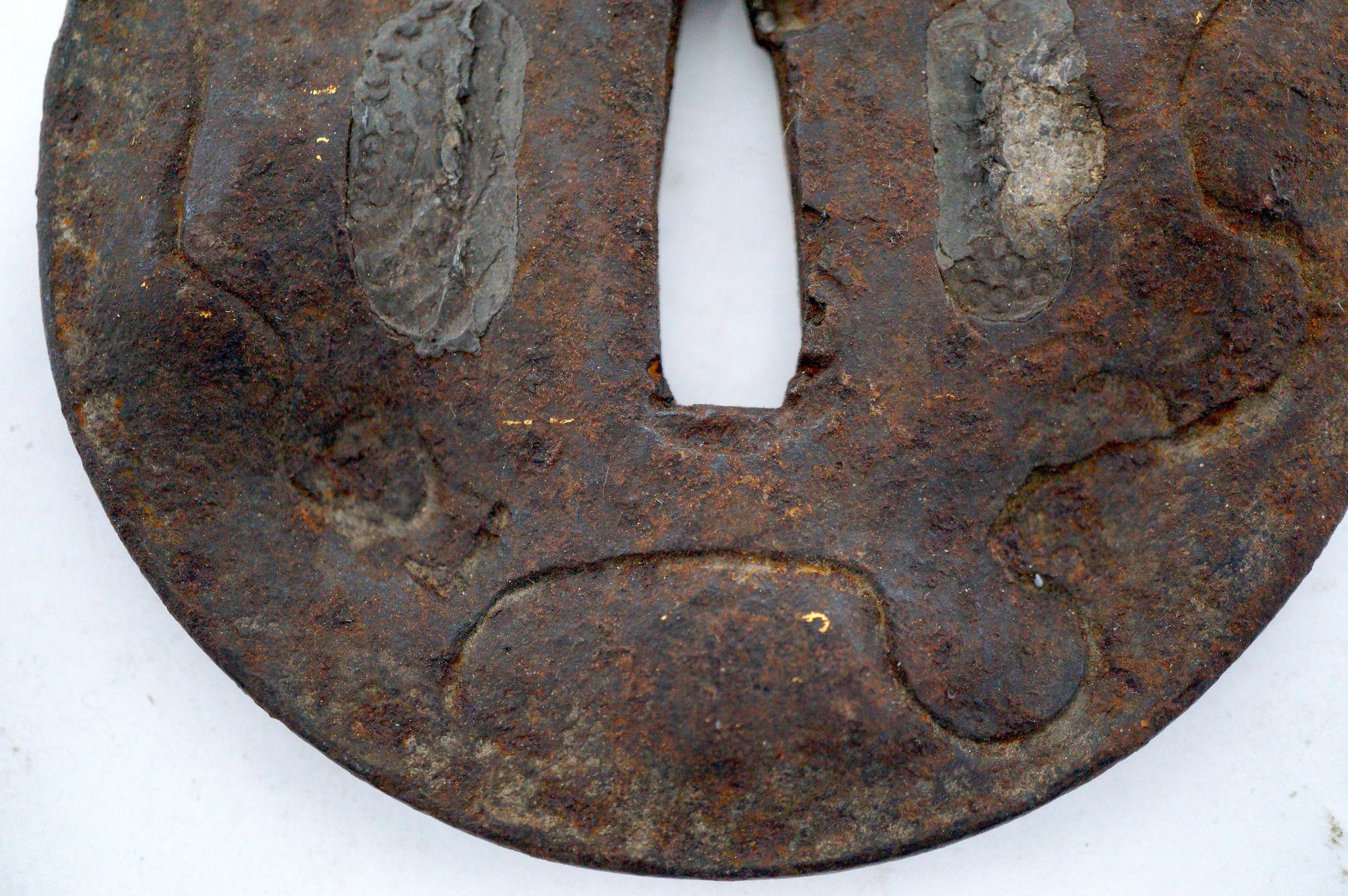 Japanese Iron Tsuba Guard for Katana or Wakizashi Sword from Japan 1214D27