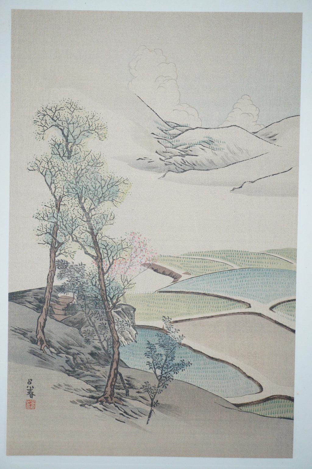 Japanese Quality Woodblock Print Recarved Edition by Gekkei Matsumura 1026D27