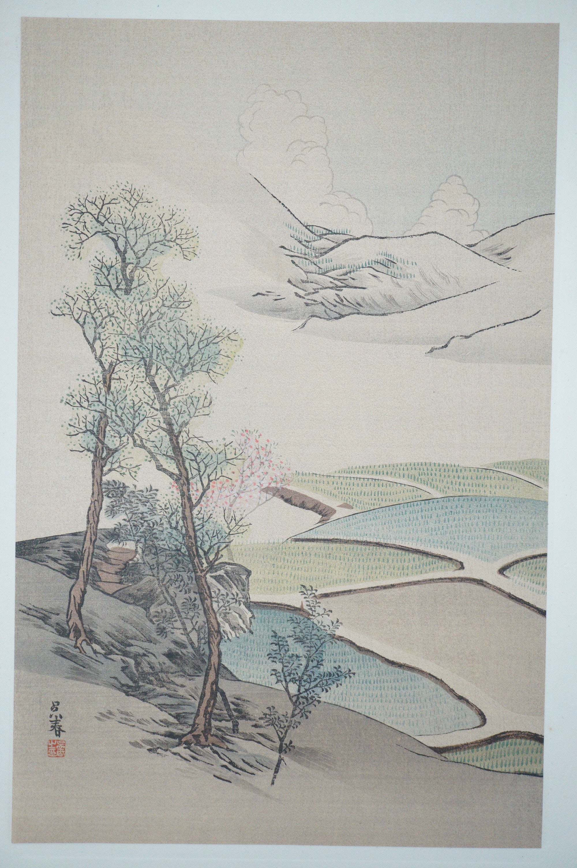 Japanese Quality Woodblock Print Recarved Edition by Gekkei Matsumura 1026D27