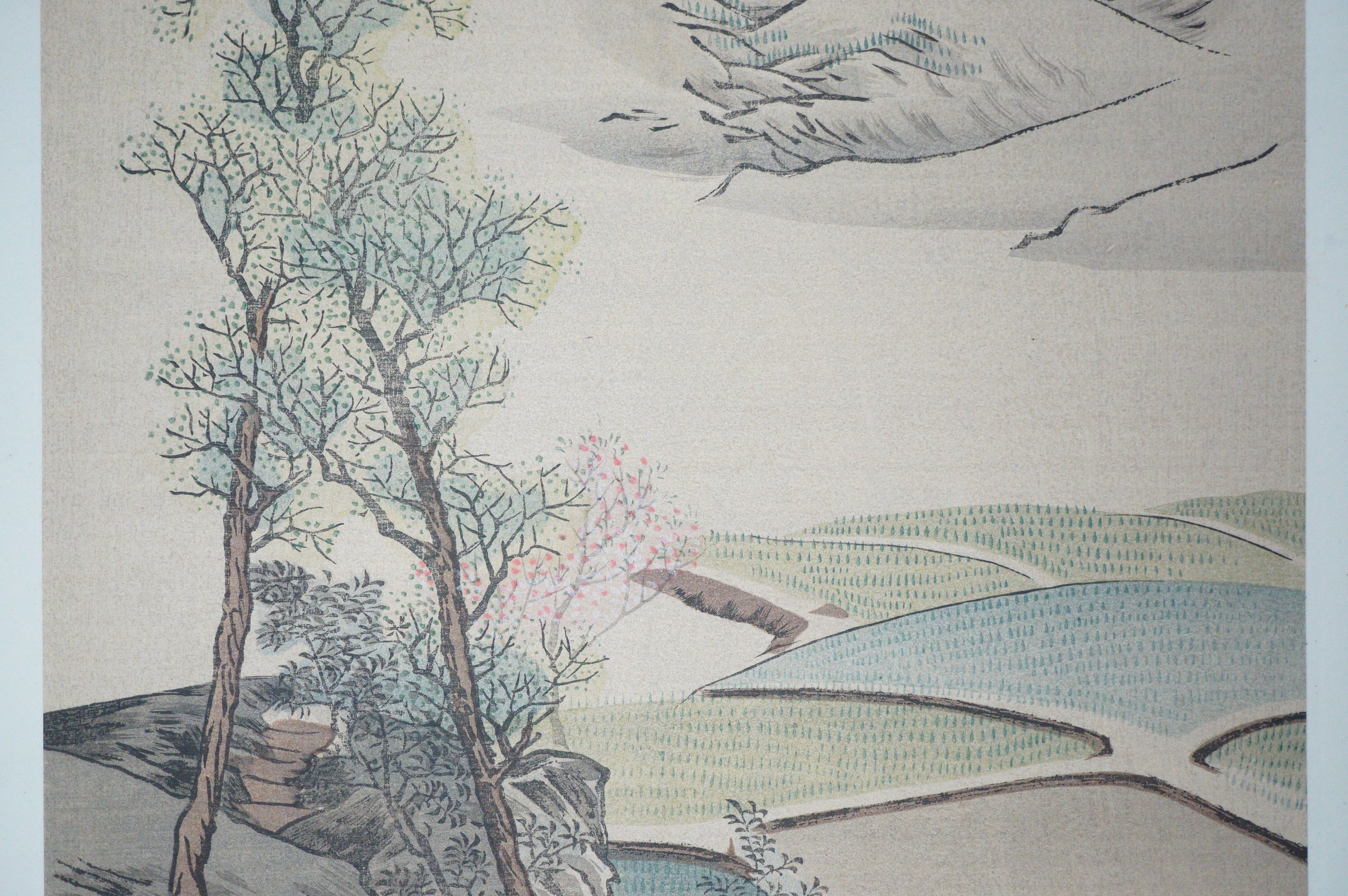 Japanese Quality Woodblock Print Recarved Edition by Gekkei Matsumura 1026D27