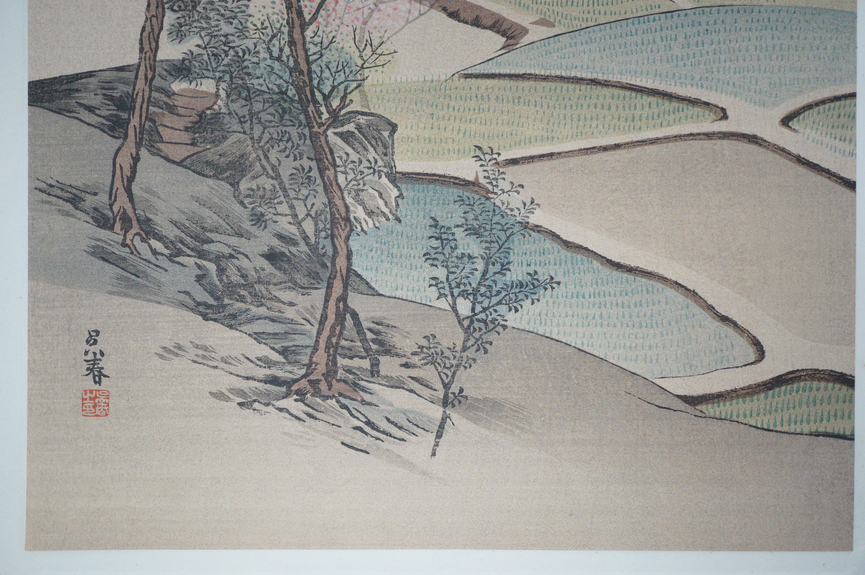 Japanese Quality Woodblock Print Recarved Edition by Gekkei Matsumura 1026D27