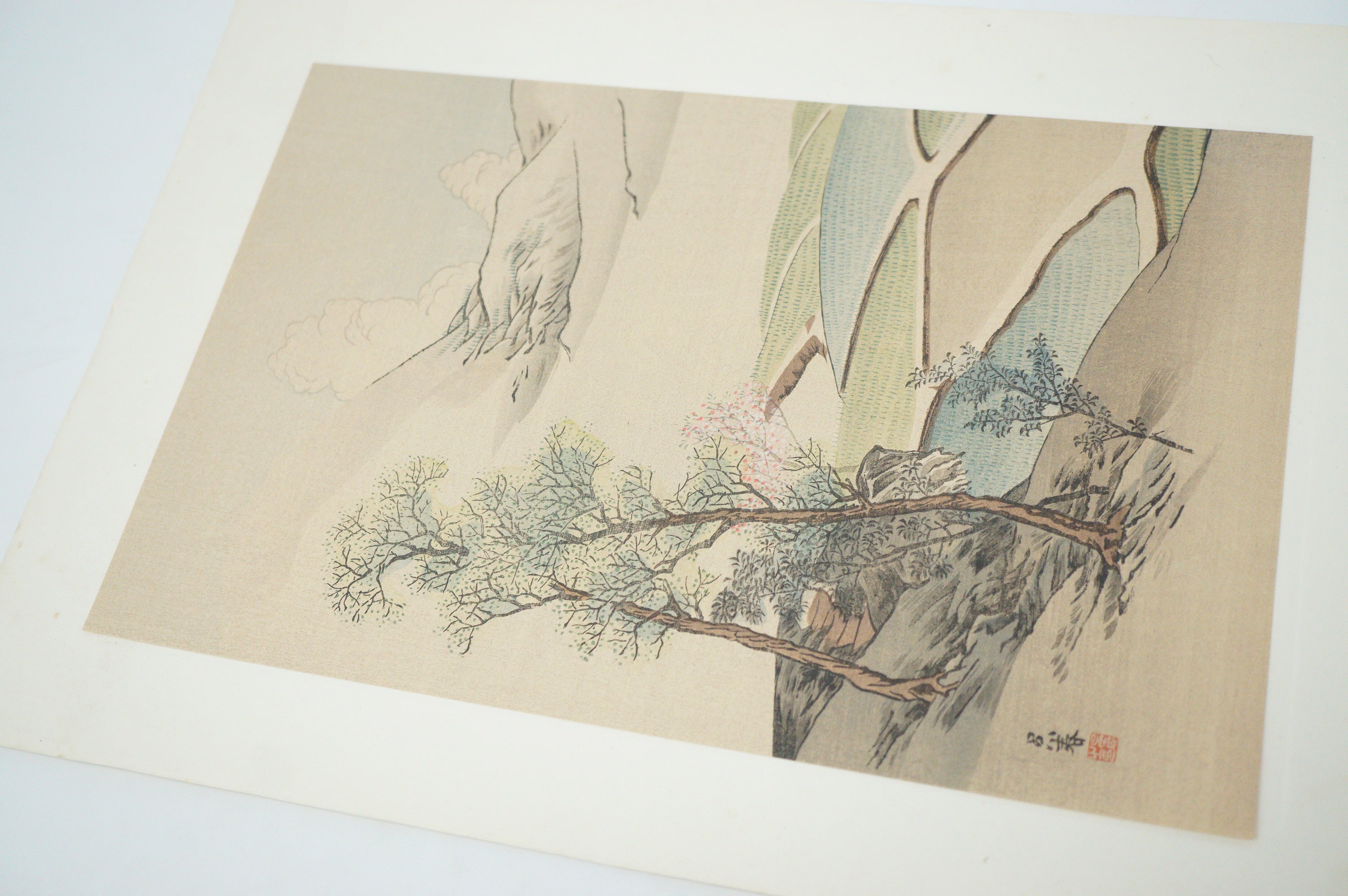 Japanese Quality Woodblock Print Recarved Edition by Gekkei Matsumura 1026D27