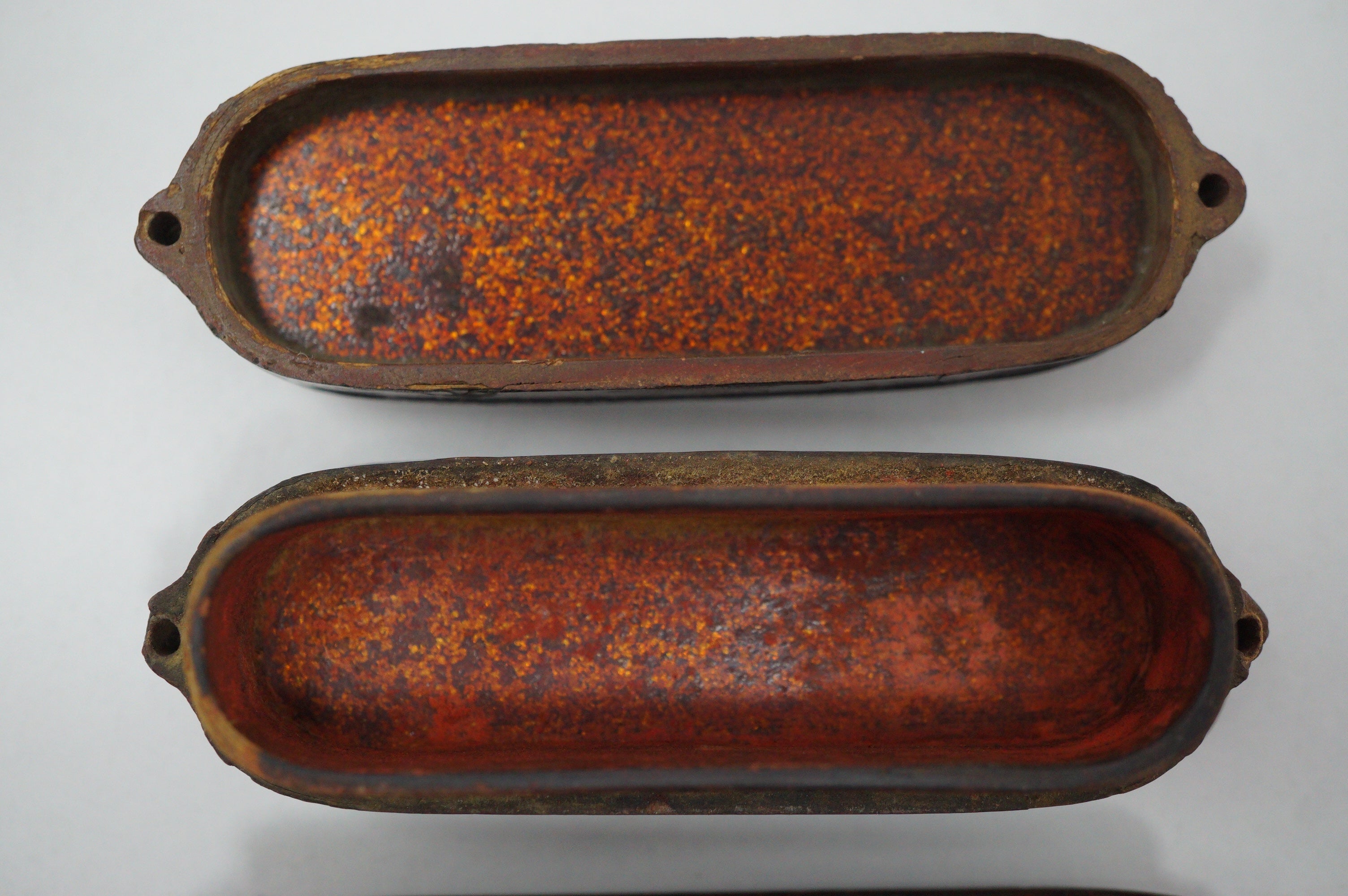 Japanische Inro-Box aus Holz, antikes Original mit einzigartigem Drachendesign und 2 Kammern 0618F27