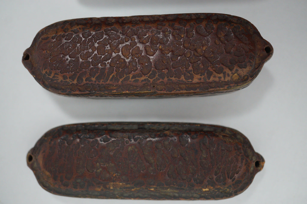 Japanische Inro-Box aus Holz, antikes Original mit einzigartigem Drachendesign und 2 Kammern 0618F27