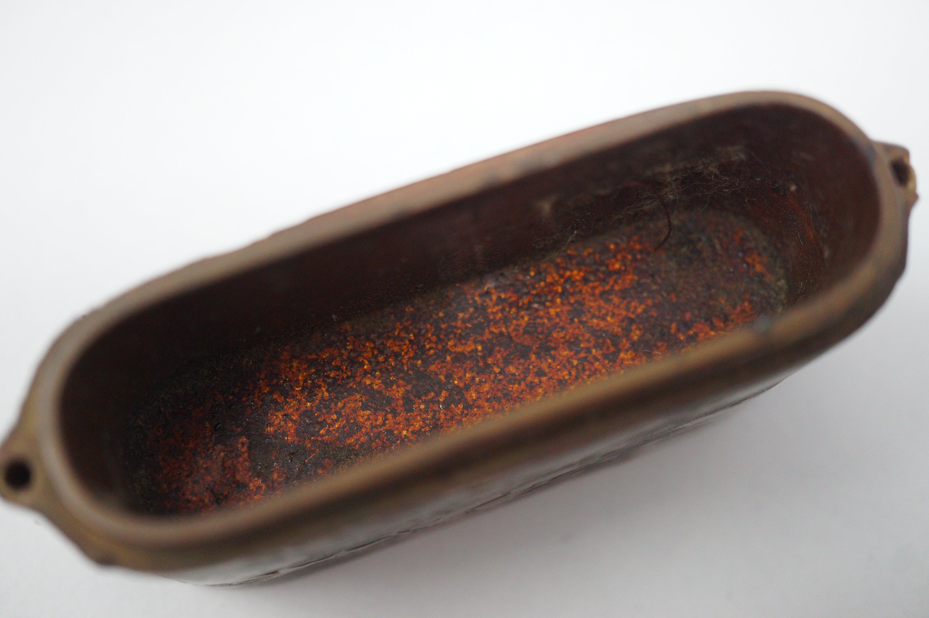Japanische Inro-Box aus Holz, antikes Original mit einzigartigem Drachendesign und 2 Kammern 0618F27