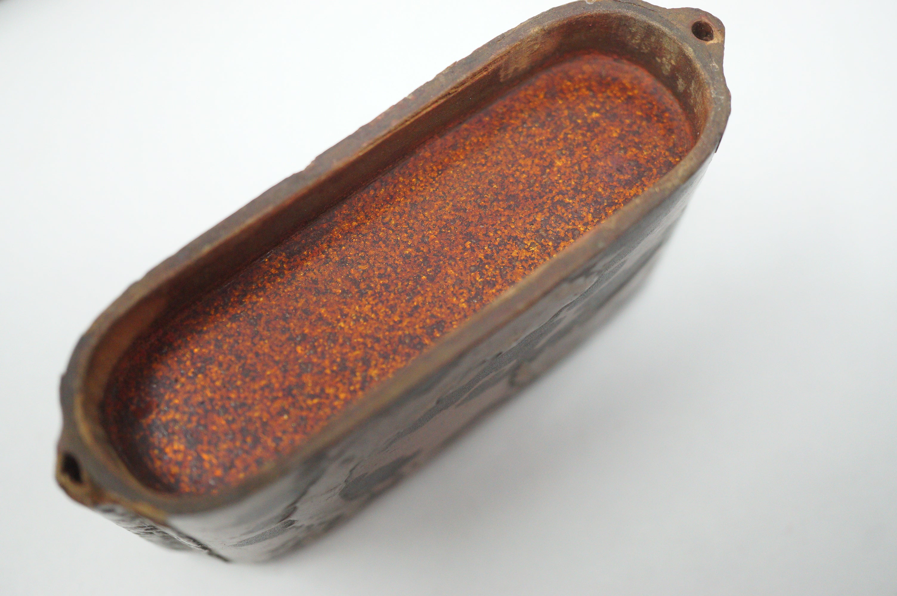 Japanische Inro-Box aus Holz, antikes Original mit einzigartigem Drachendesign und 2 Kammern 0618F27