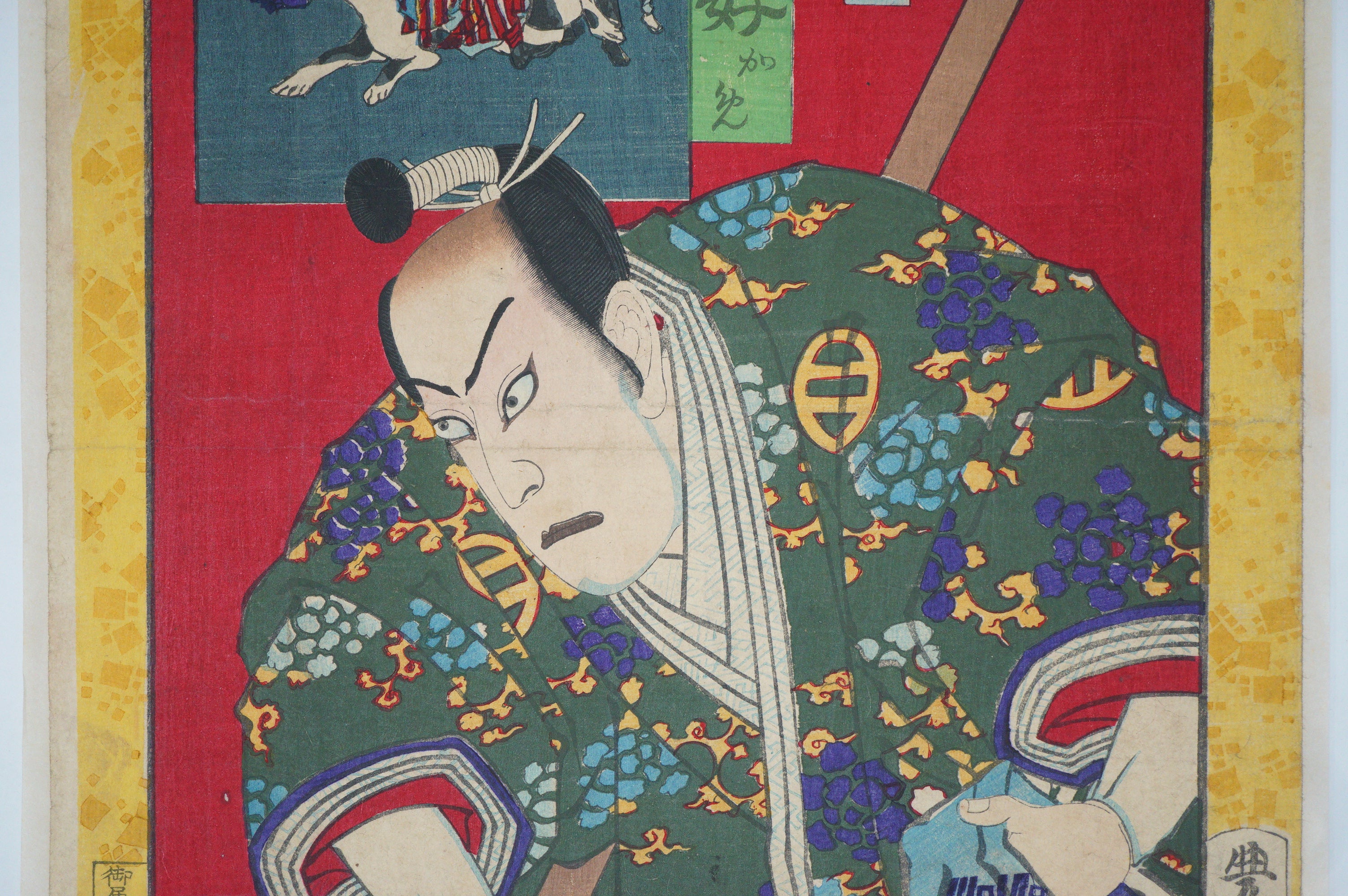 Japanischer Holzschnitt 1870er Jahre Original von Toyohara Kunichika Ukyo-e aus Japan 0717E28