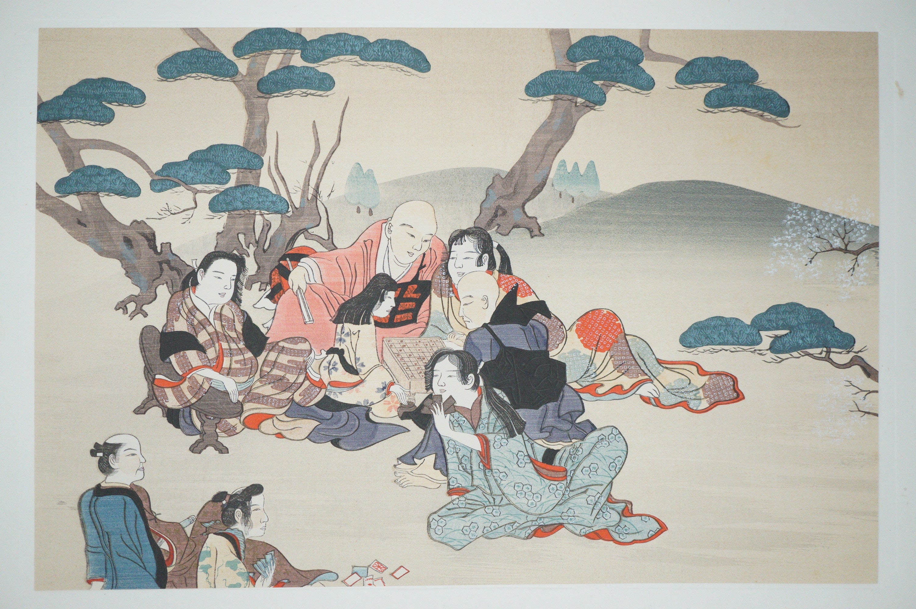 Japanese Quality Woodblock Print Recarved Edition by Iwasa Matabei 1026D28