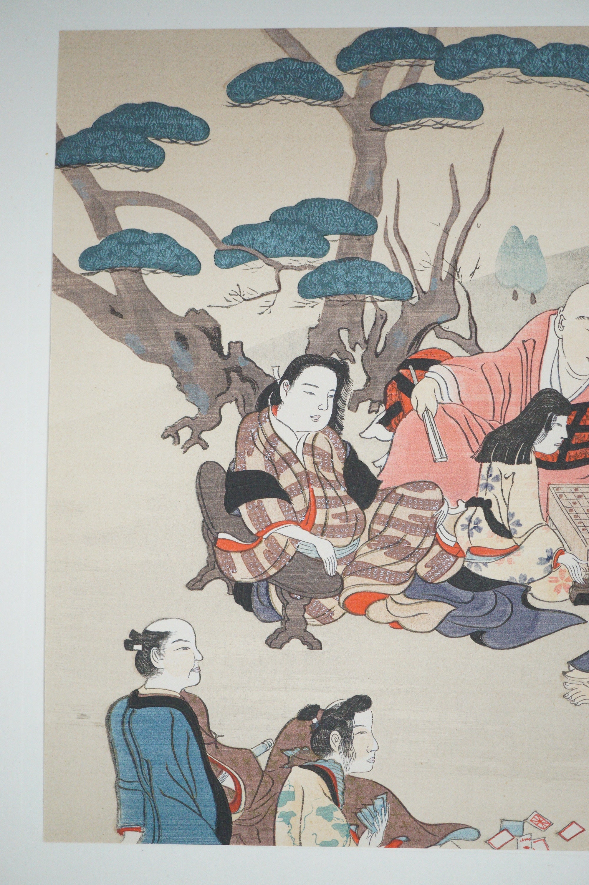 Japanese Quality Woodblock Print Recarved Edition by Iwasa Matabei 1026D28