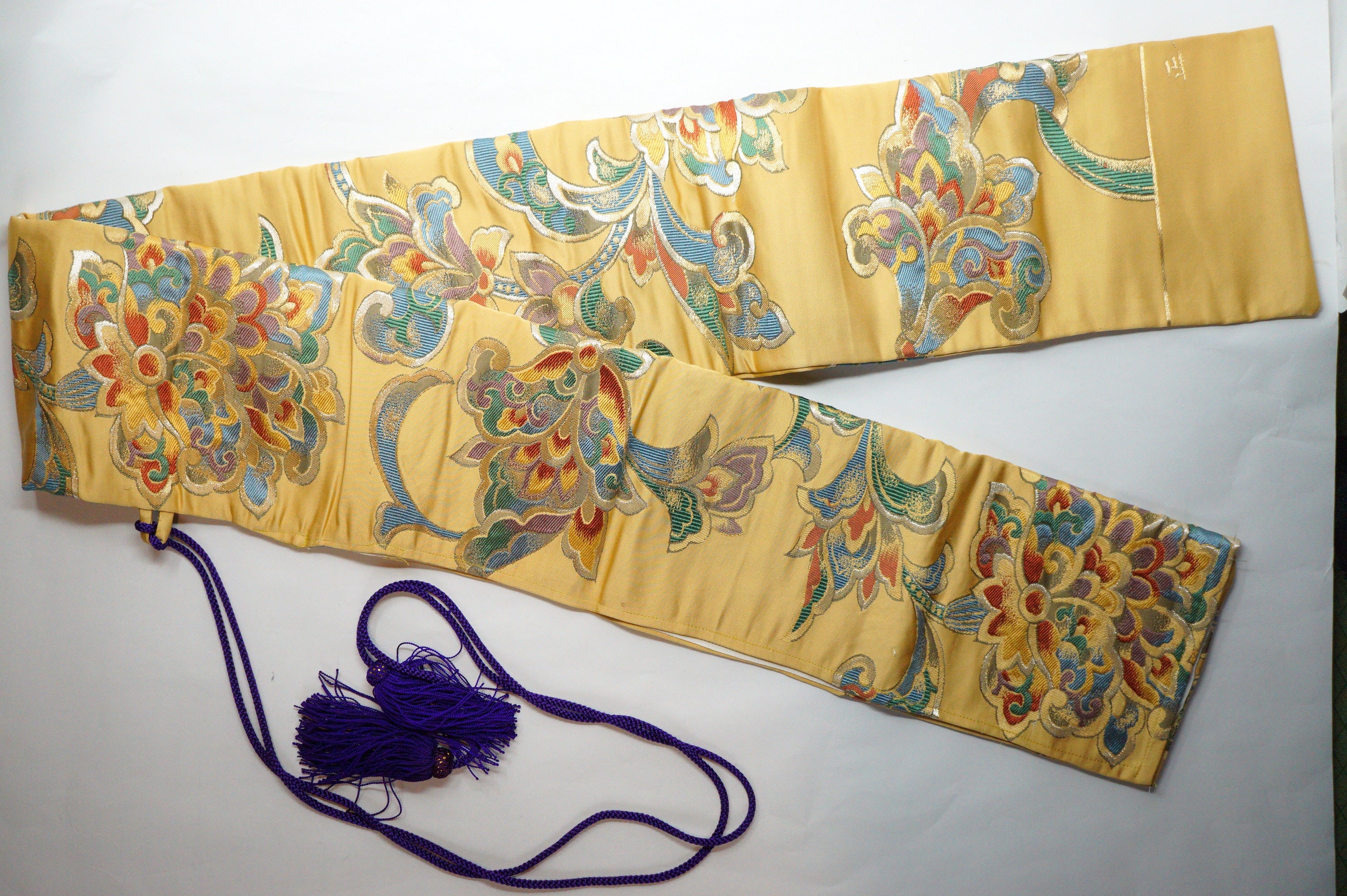 Japanese Vintage Weapon Bag made of Kimono Fabric from Japan 0110E2