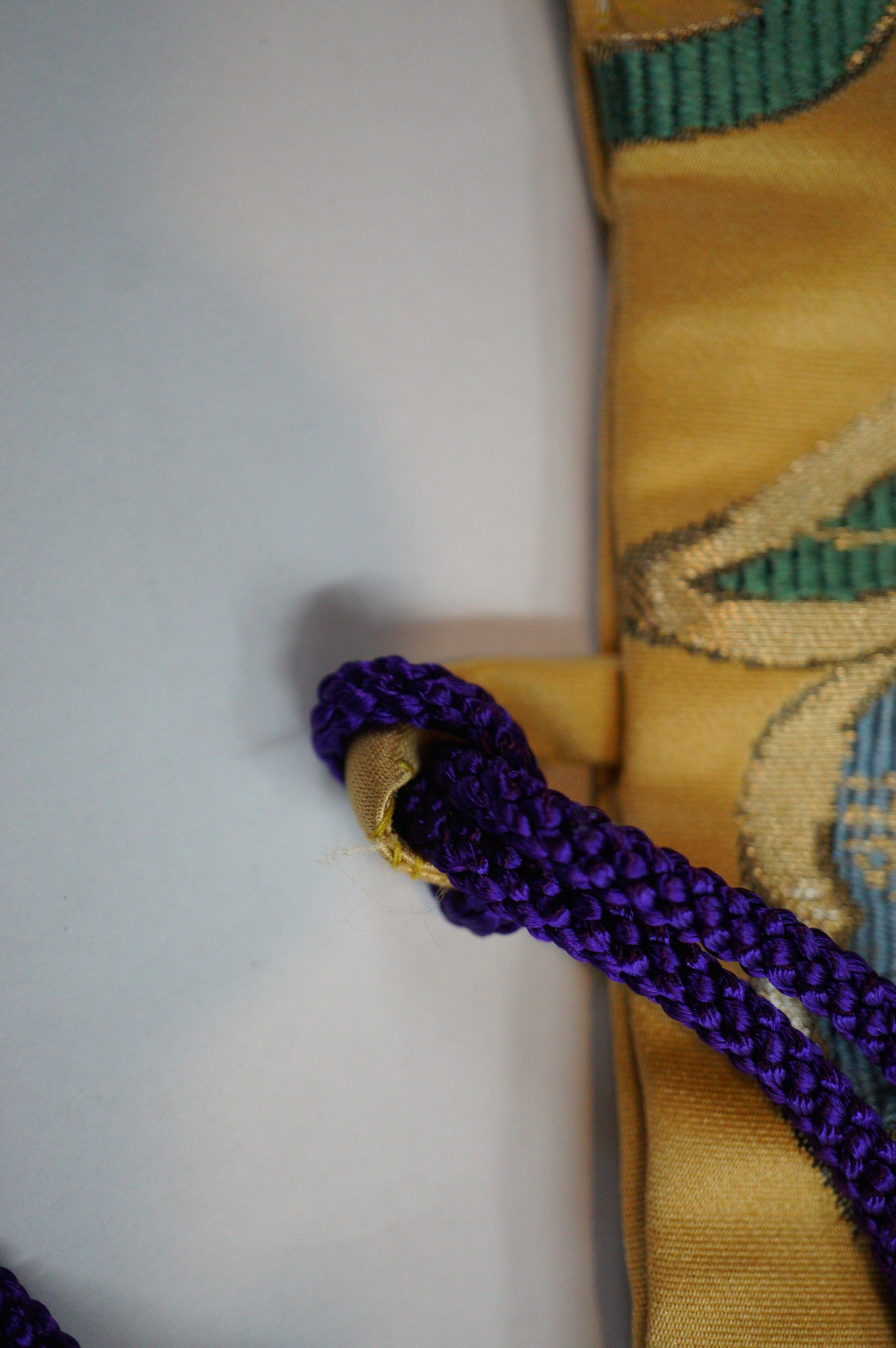 Japanese Vintage Weapon Bag made of Kimono Fabric from Japan 0110E2