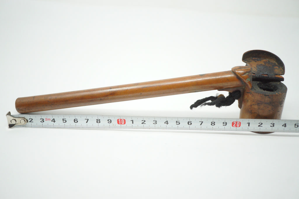 Japanese Portable Calligraphy Ink Container Antique Yatate made of Copper 0930F2