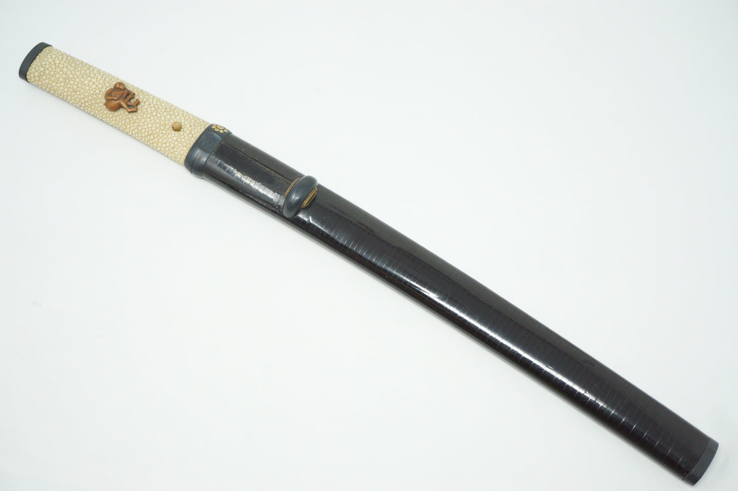 Japanisches Wakizashi-Schwert mit wunderschönen Inlays Antikes Original aus Japan 0711E2