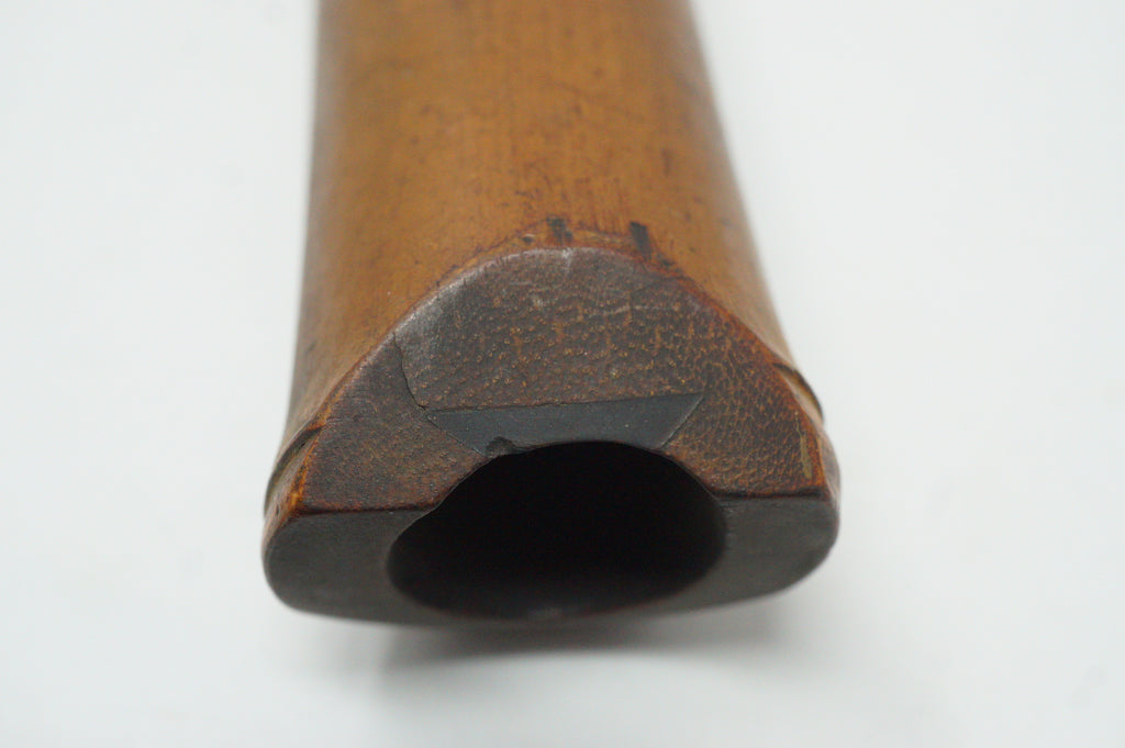 Japanese Antique Shakuhachi Bamboo Flute with Poem Inscription Meiji-Taisho 0921G2