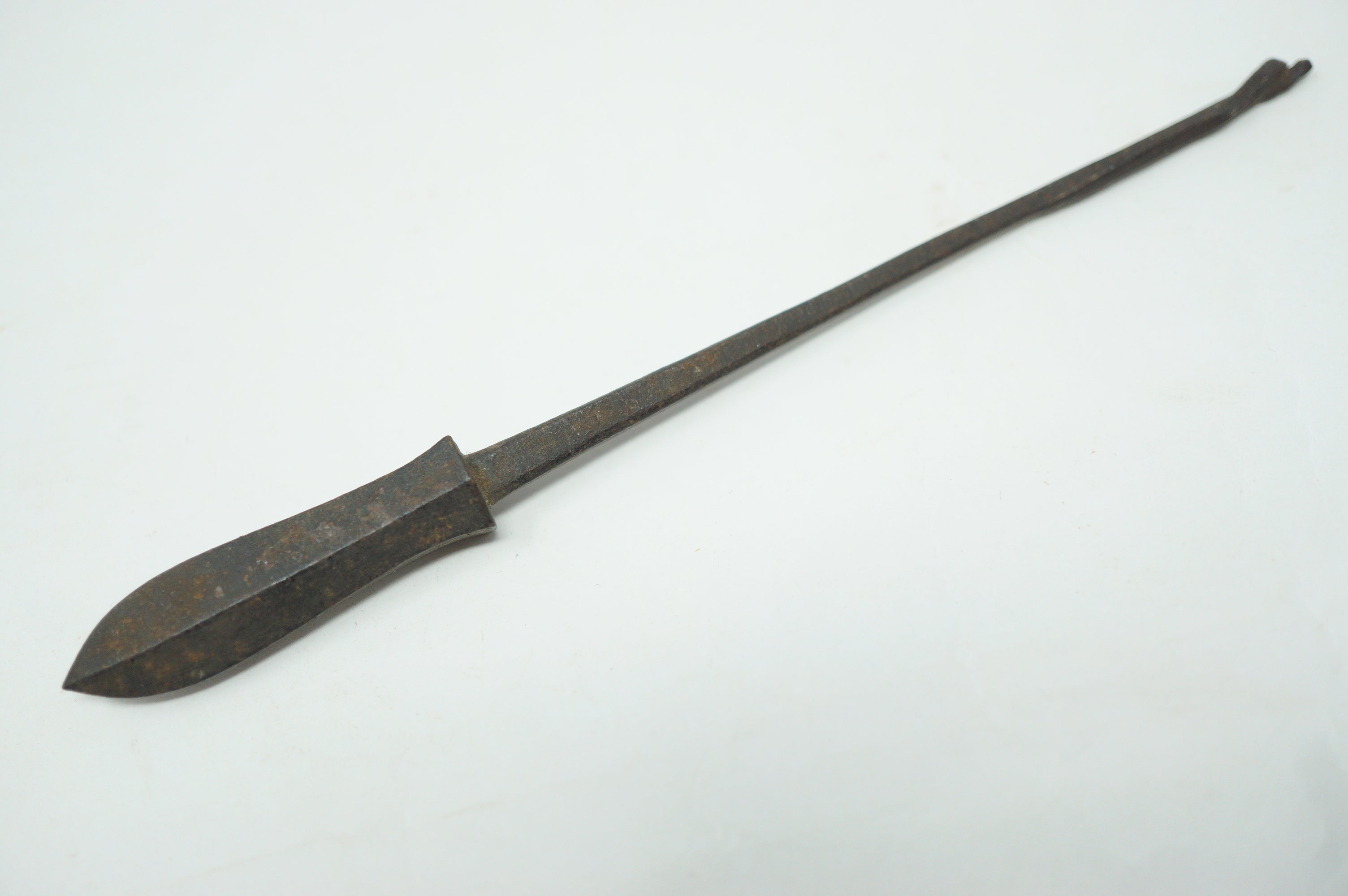 Japanische Pfeilspitze Antik Original aus Eisen geschmiedet aus Japan 0425F2