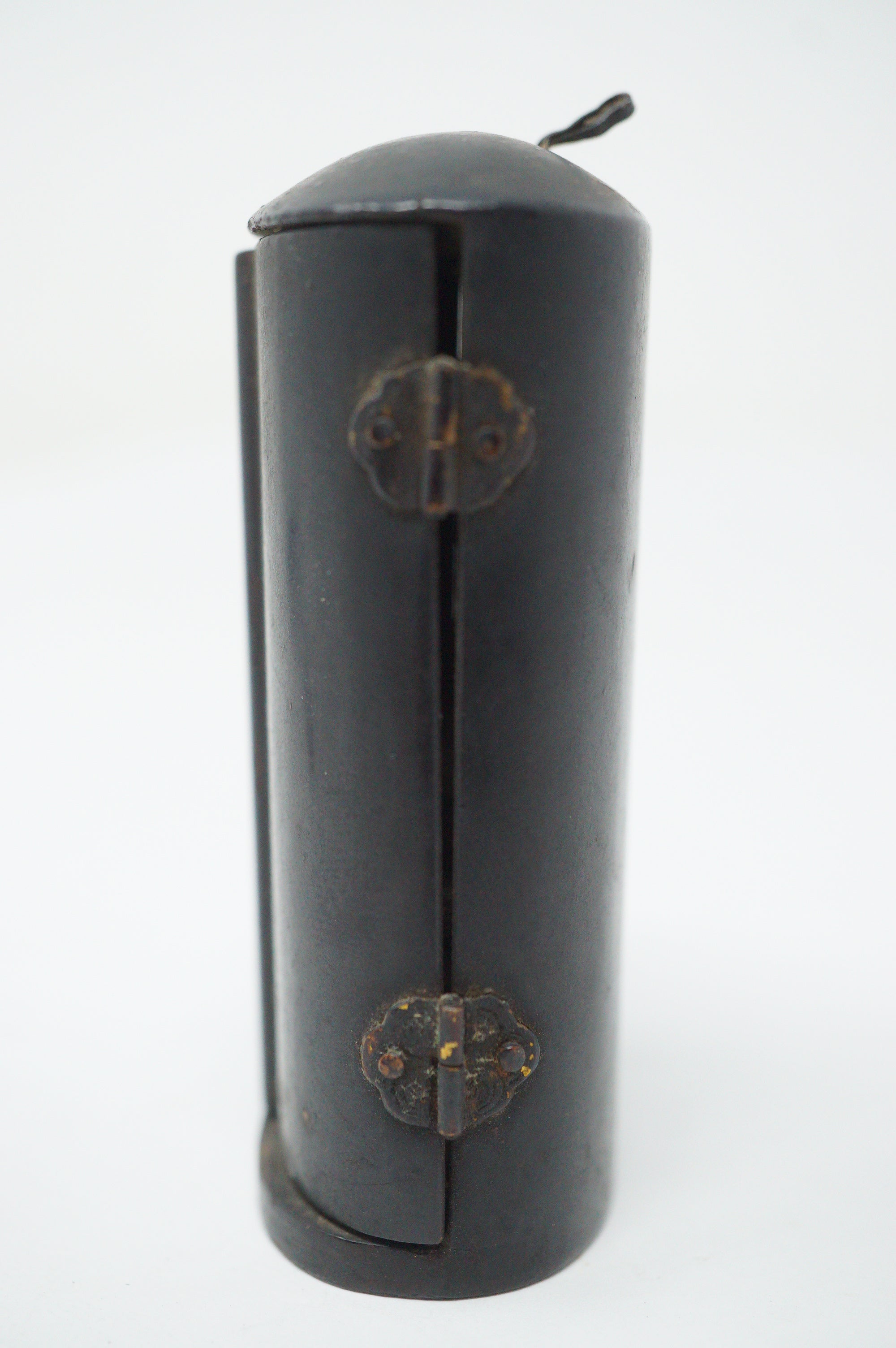 Japanese Buddhist Monk finely carved Antique Kobo Daishi in Mini Wooden House 1211F2