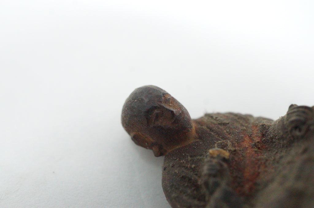 Japanese Buddhist Monk finely carved Antique Kobo Daishi in Mini Wooden House 1211F2