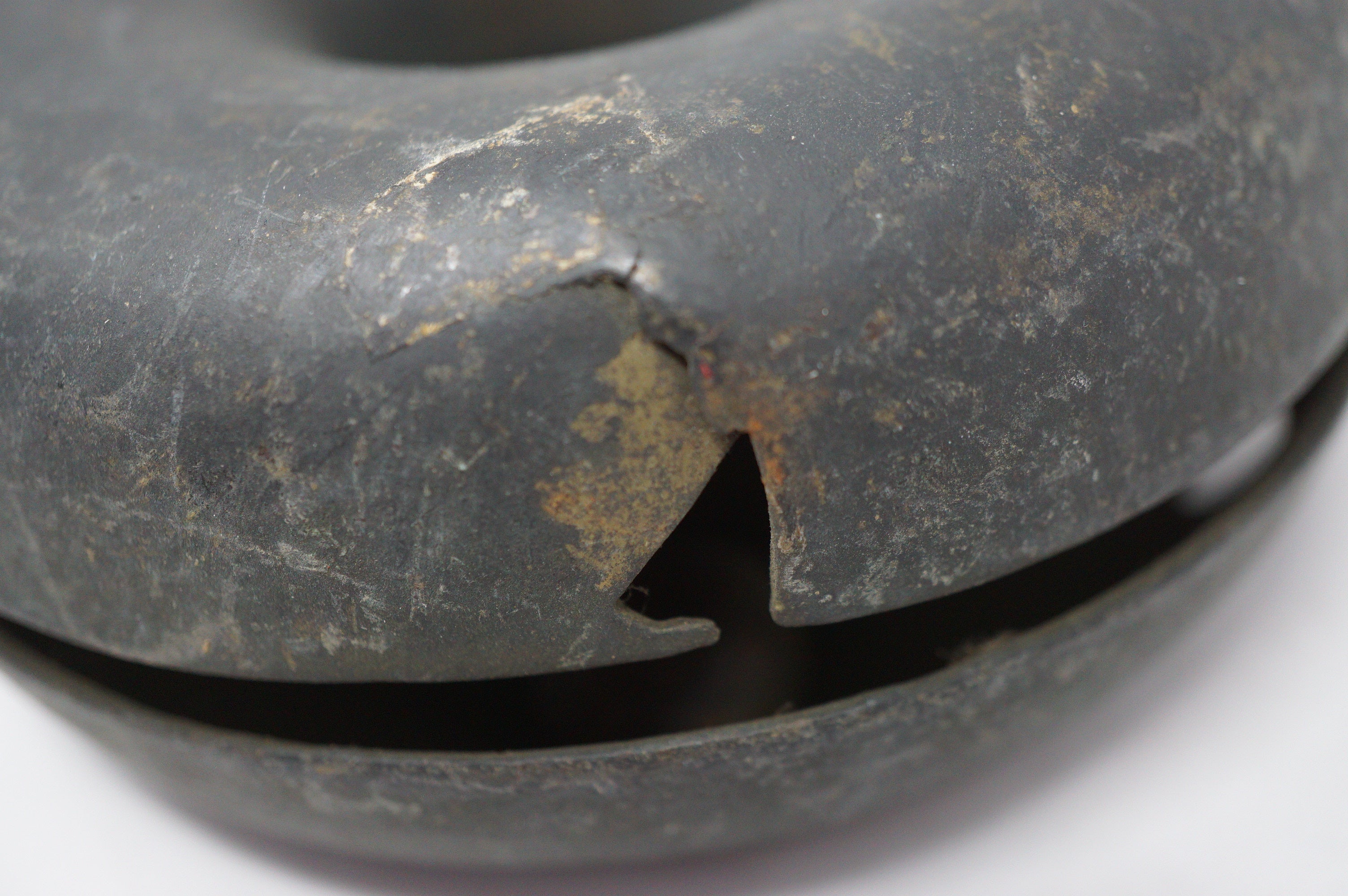 Japanese 19th Century Horse Bell Large Antique Original Harness Bell from Japan 0410E2